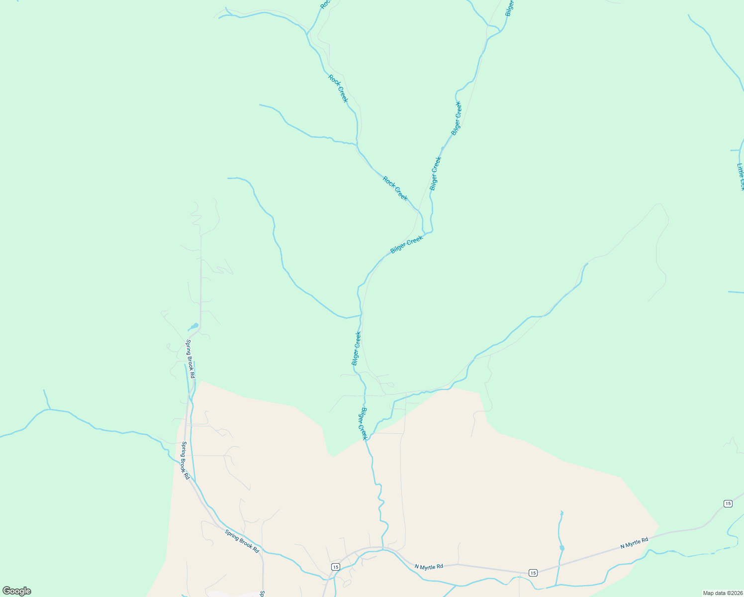 map of restaurants, bars, coffee shops, grocery stores, and more near 1441 Bilger Creek Road in Myrtle Creek
