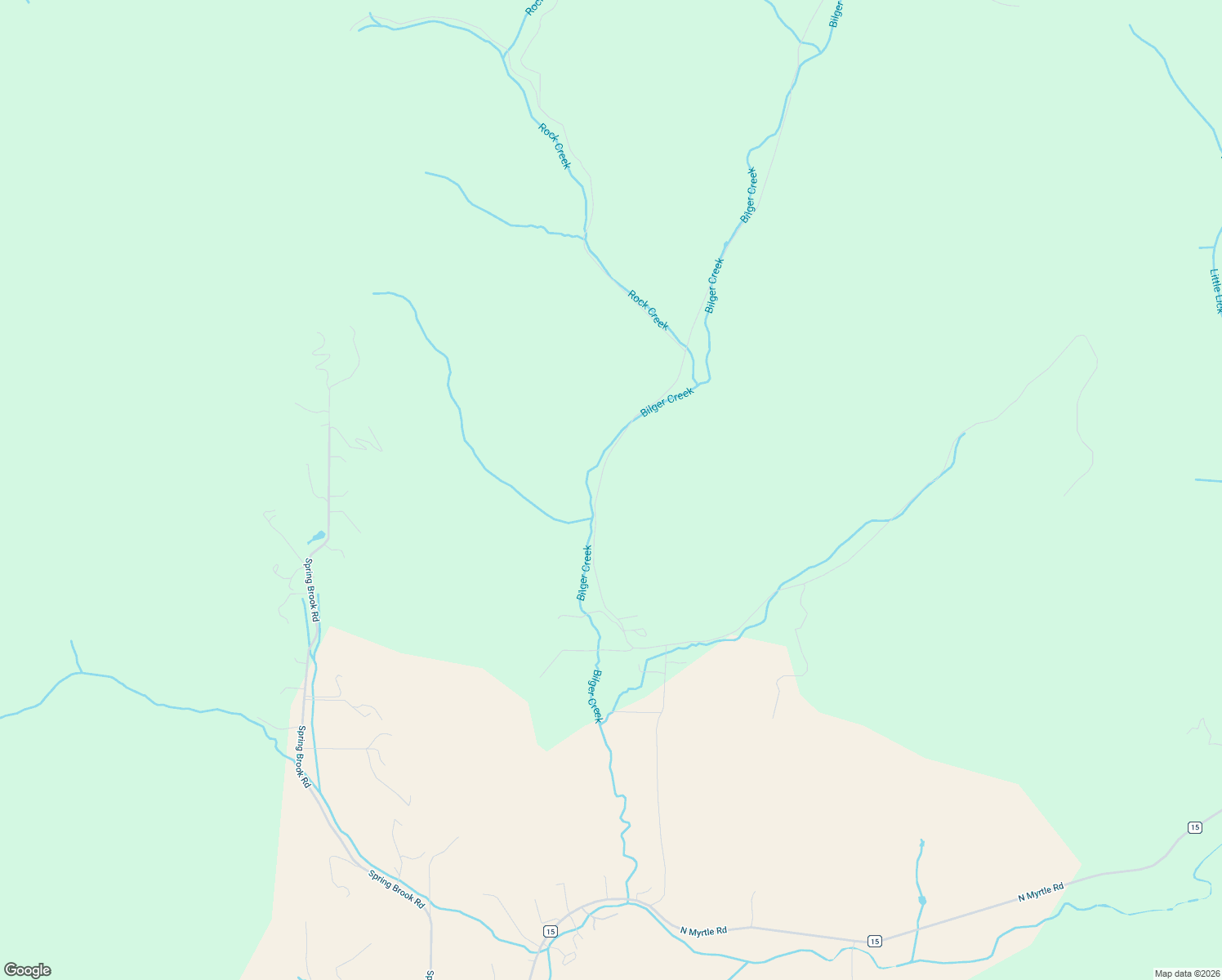 map of restaurants, bars, coffee shops, grocery stores, and more near 1441 Bilger Creek Road in Myrtle Creek