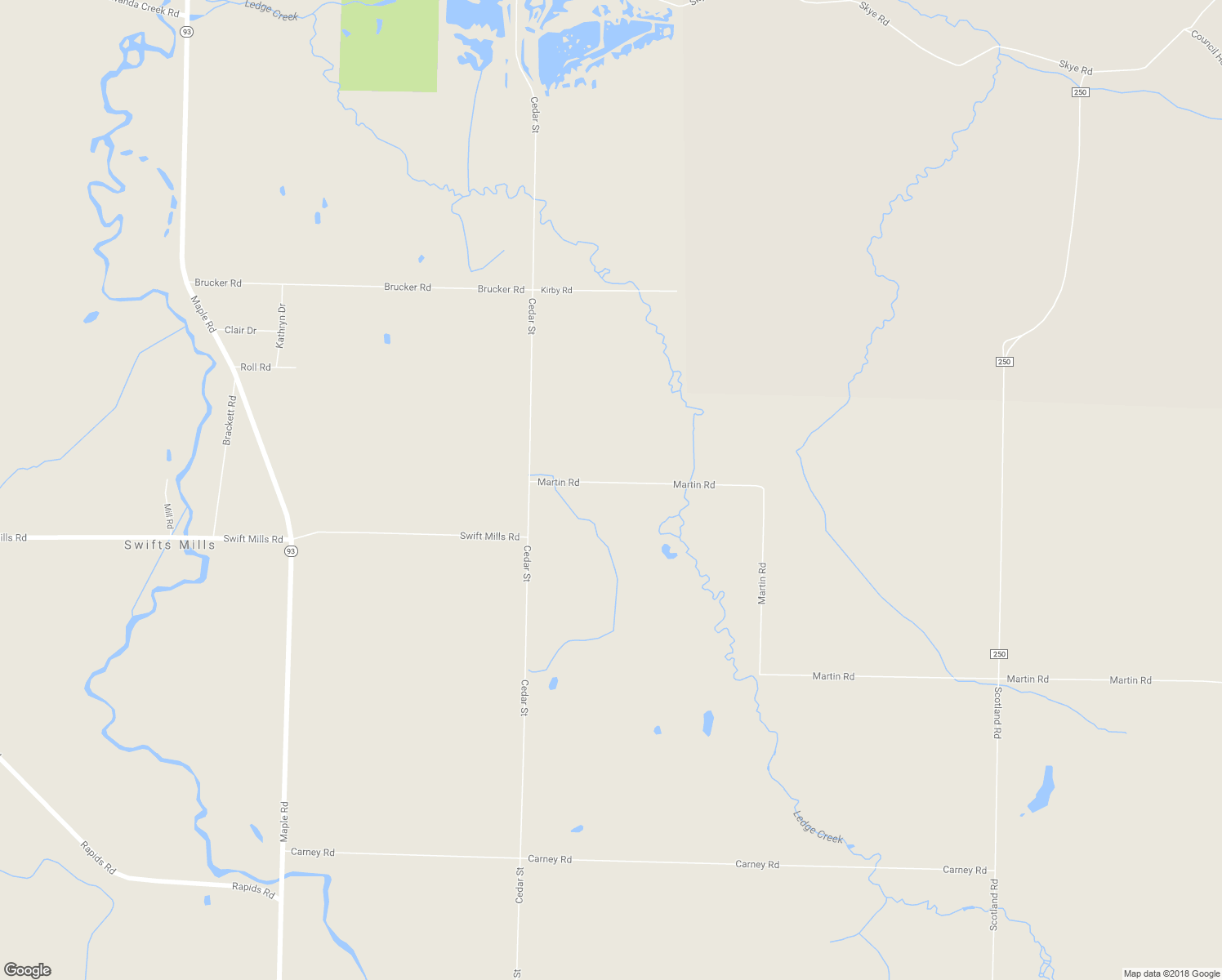 map of restaurants, bars, coffee shops, grocery stores, and more near 13077 Martin Road in Akron