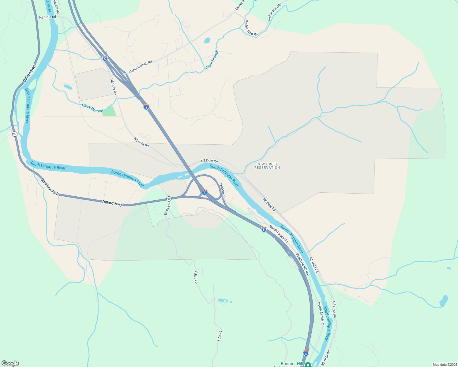 map of restaurants, bars, coffee shops, grocery stores, and more near 180 Ruckles Drive in Myrtle Creek