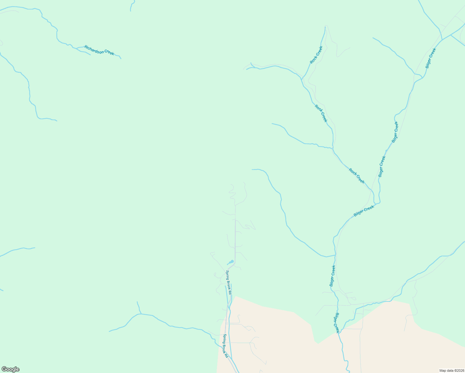 map of restaurants, bars, coffee shops, grocery stores, and more near 2134 Spring Brook Road in Myrtle Creek
