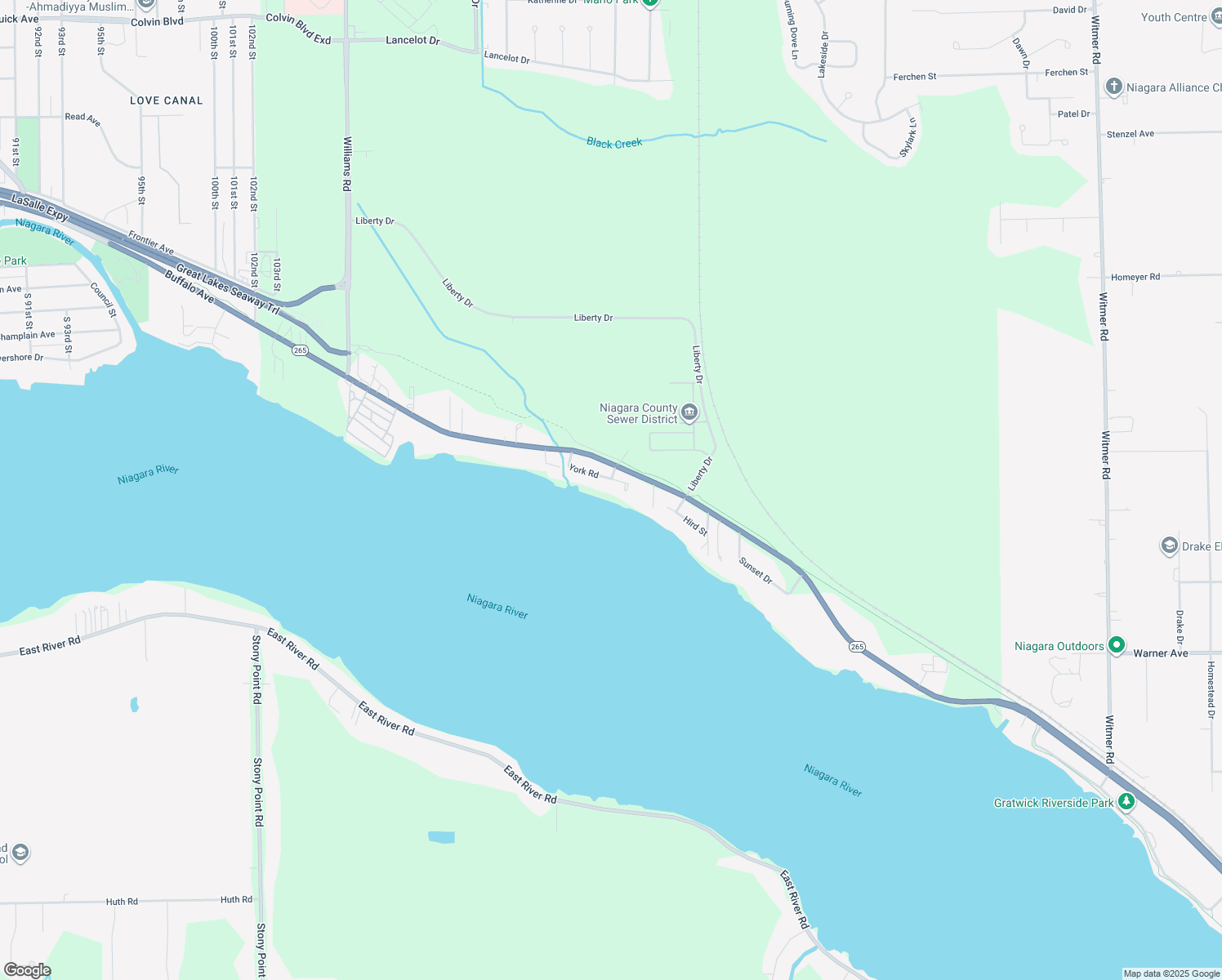 map of restaurants, bars, coffee shops, grocery stores, and more near 78 York Rd in Niagara Falls