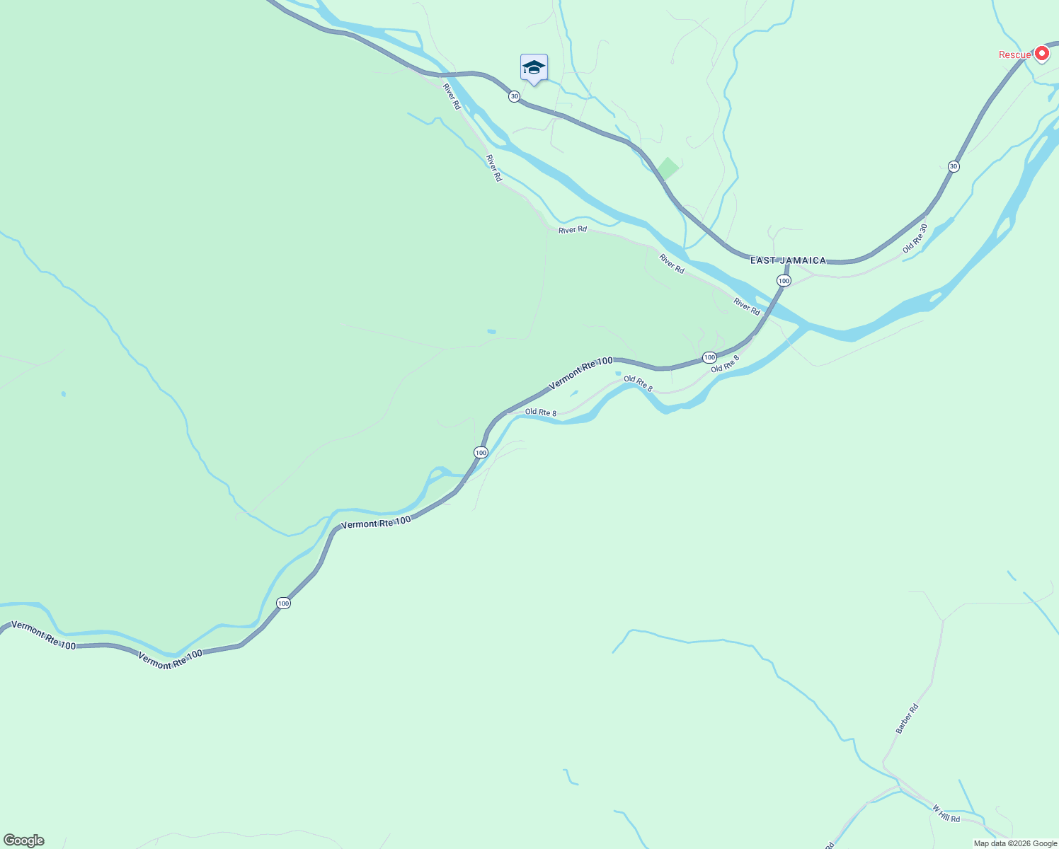map of restaurants, bars, coffee shops, grocery stores, and more near 203 Smith Road in Jamaica