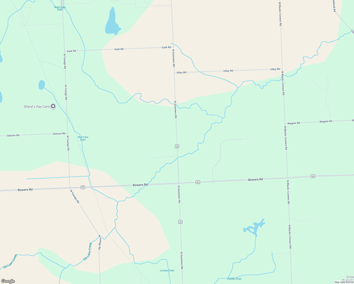 map of restaurants, bars, coffee shops, grocery stores, and more near 1181 North Summers Road in Imlay City