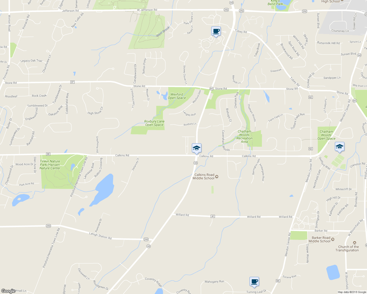 map of restaurants, bars, coffee shops, grocery stores, and more near 10 Settlers Green in Pittsford