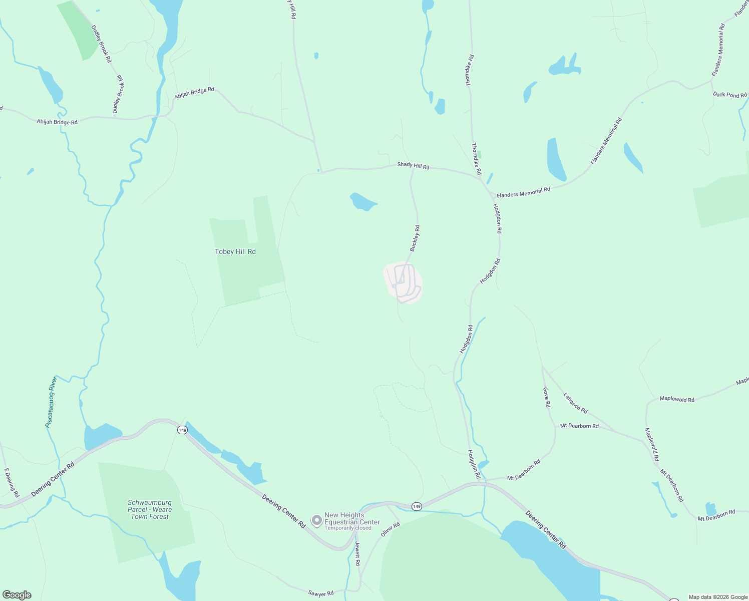 map of restaurants, bars, coffee shops, grocery stores, and more near 194 Buckley Road in Weare