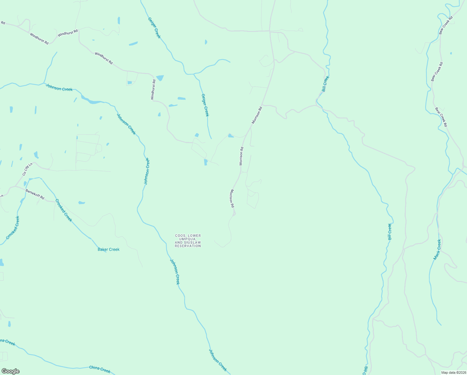 map of restaurants, bars, coffee shops, grocery stores, and more near 54301 Morrison Road in Bandon