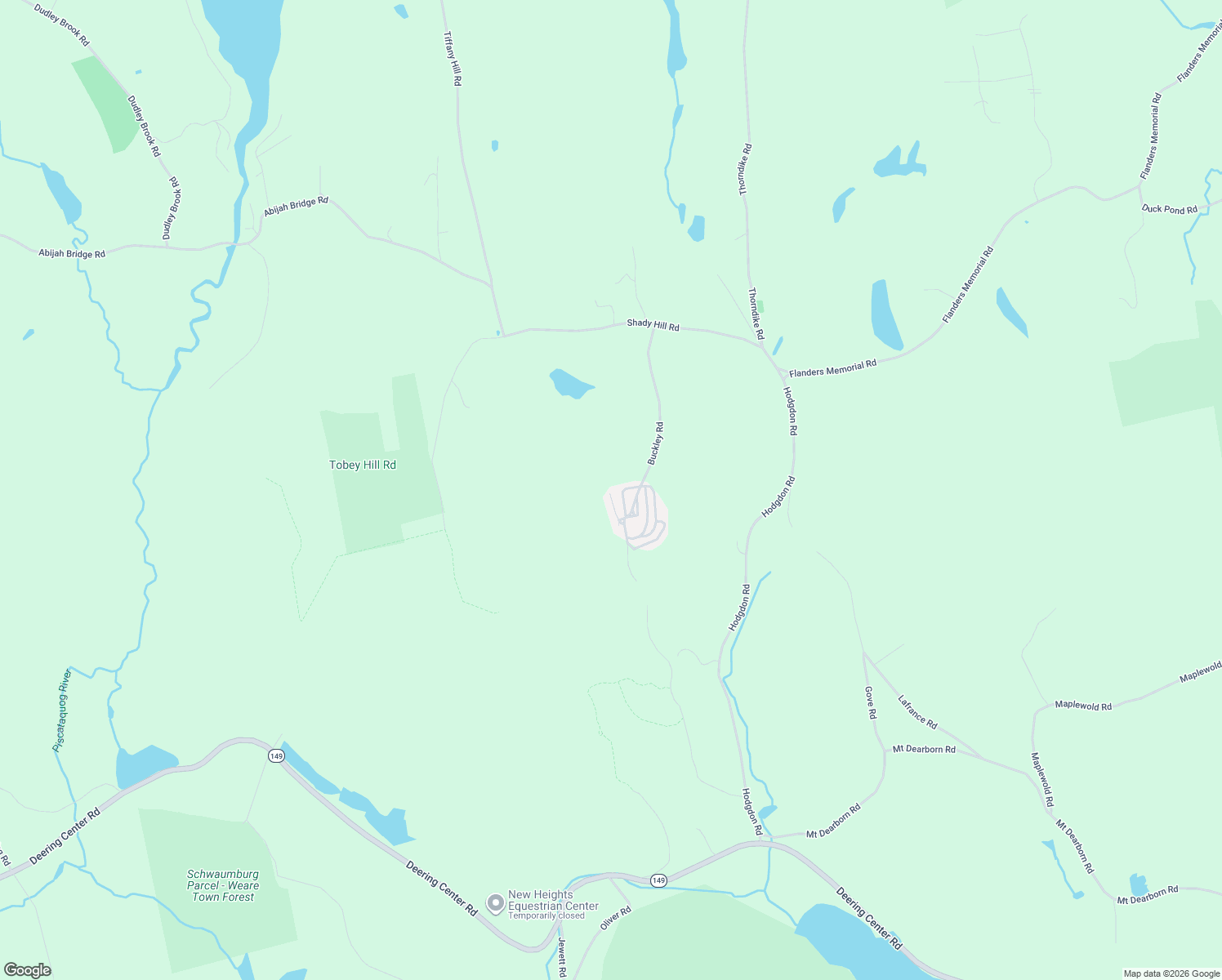map of restaurants, bars, coffee shops, grocery stores, and more near 221 Buckley Road in Weare