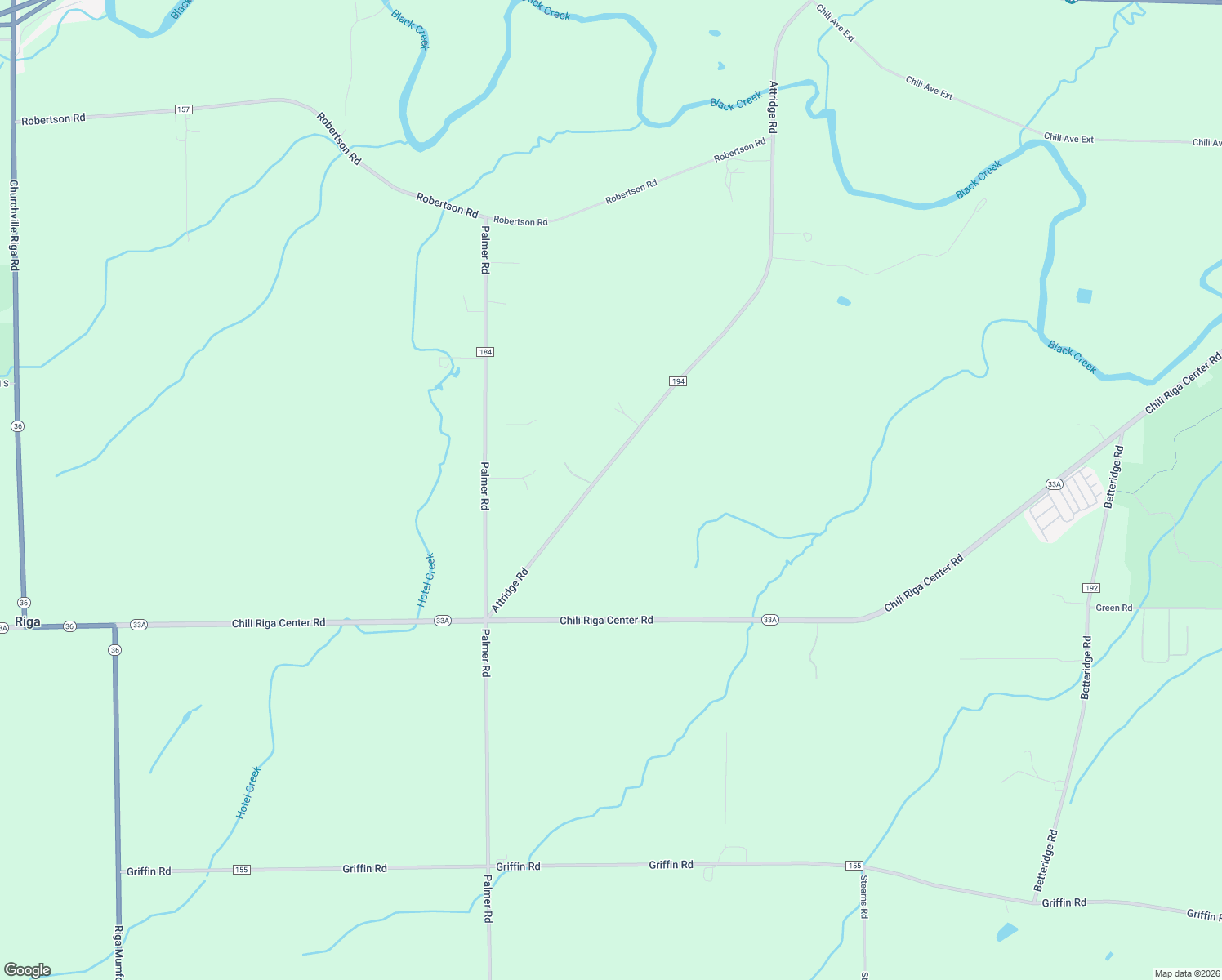 map of restaurants, bars, coffee shops, grocery stores, and more near 1700 Attridge Road in Churchville