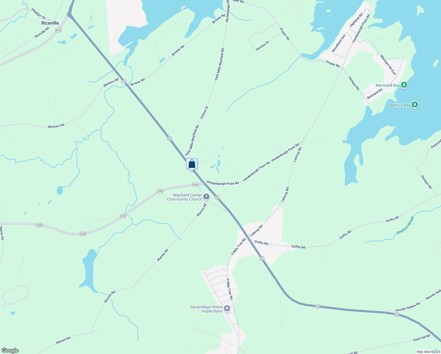 map of restaurants, bars, coffee shops, grocery stores, and more near 123 Vandenburgh Point Rd in Gloversville