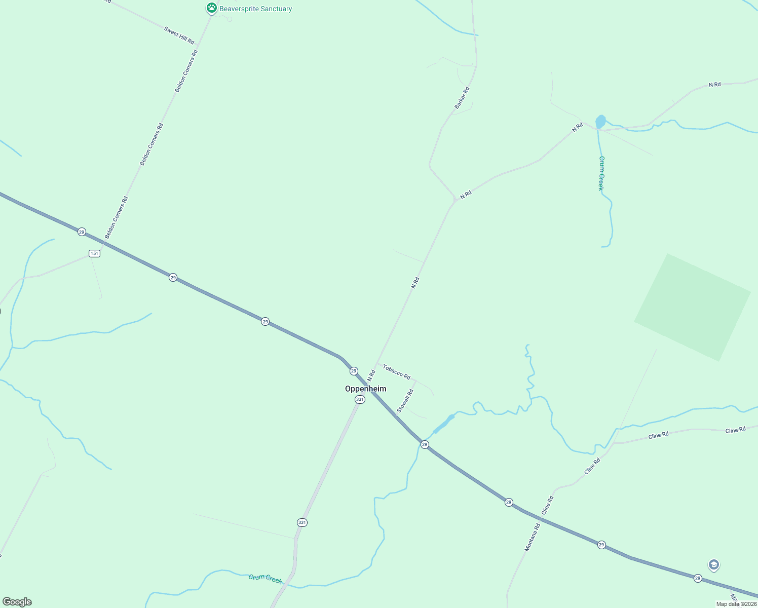 map of restaurants, bars, coffee shops, grocery stores, and more near 171 North Road in Dolgeville