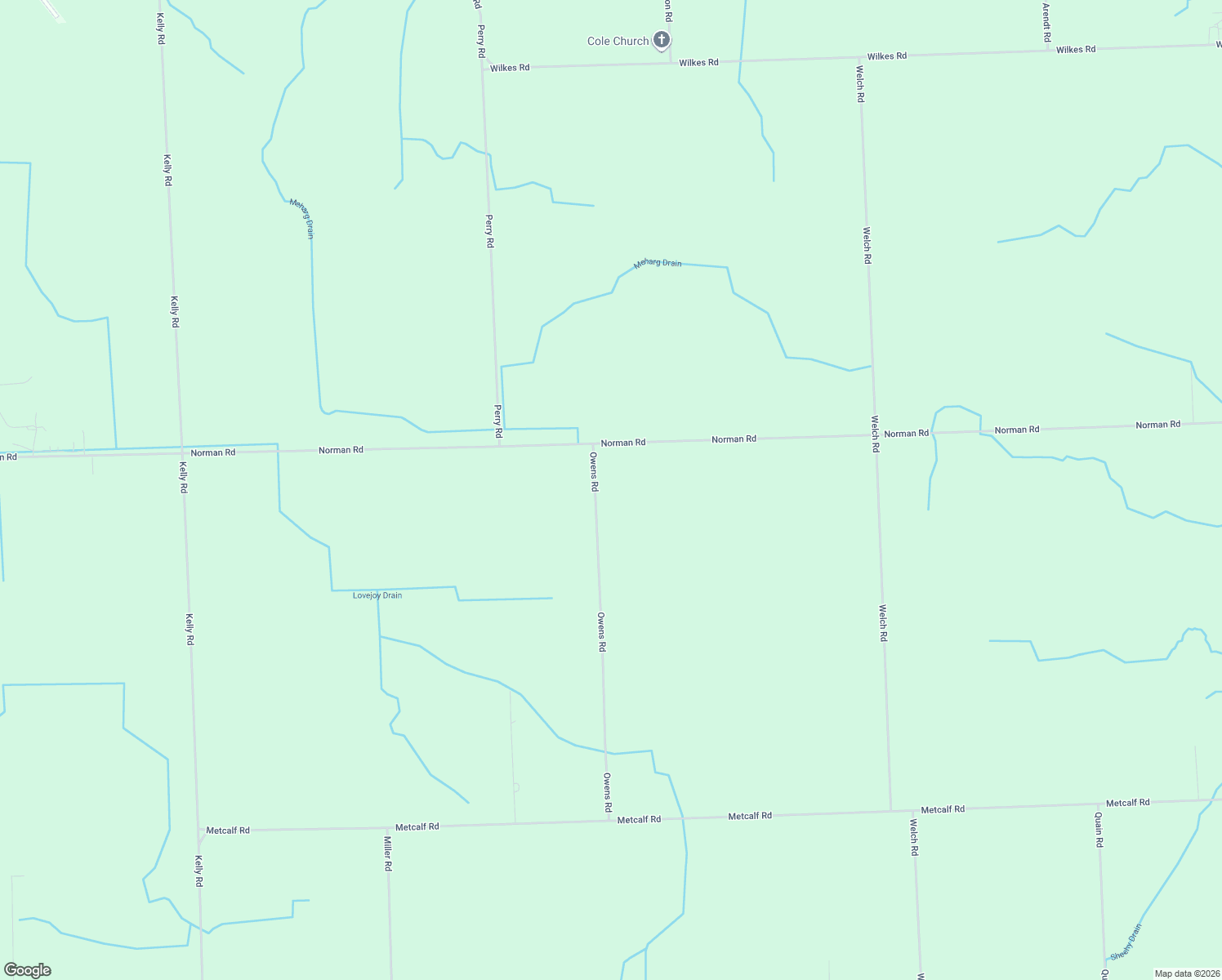 map of restaurants, bars, coffee shops, grocery stores, and more near 6434 Owens Road in Yale