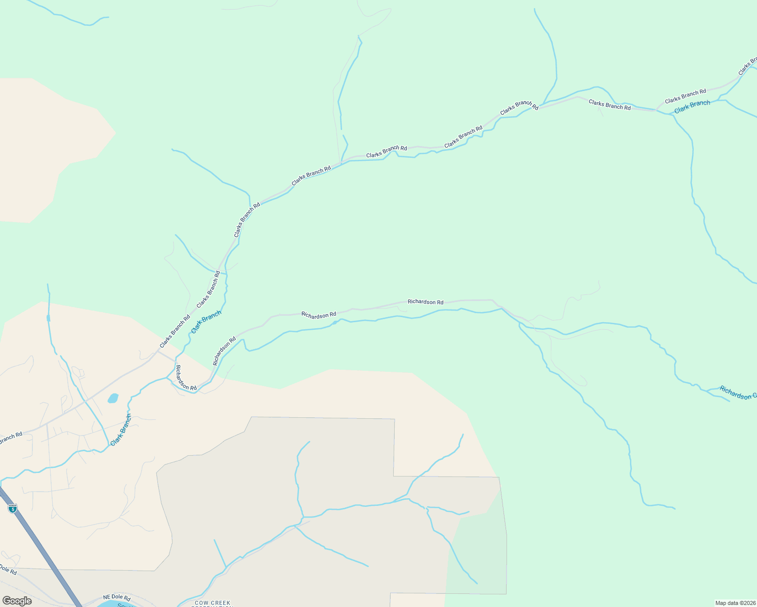 map of restaurants, bars, coffee shops, grocery stores, and more near 1386 Richardson Road in Myrtle Creek