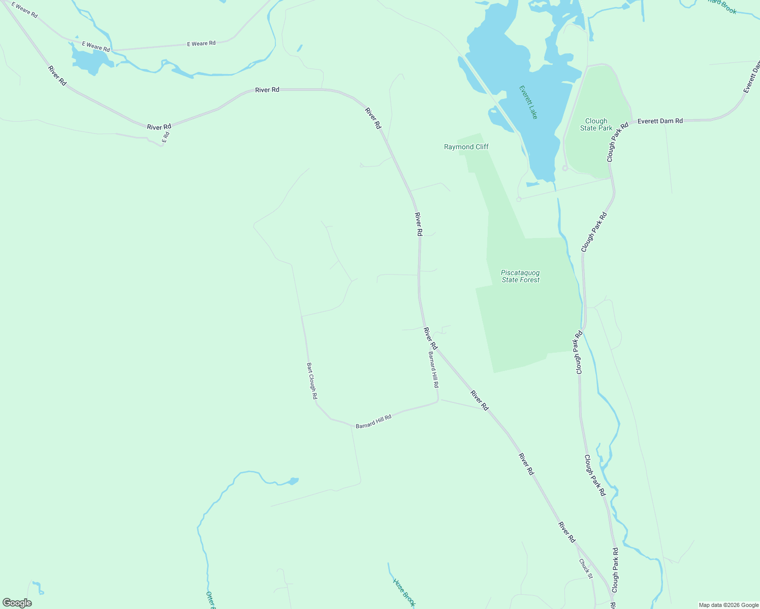 map of restaurants, bars, coffee shops, grocery stores, and more near 849 River Road in Weare