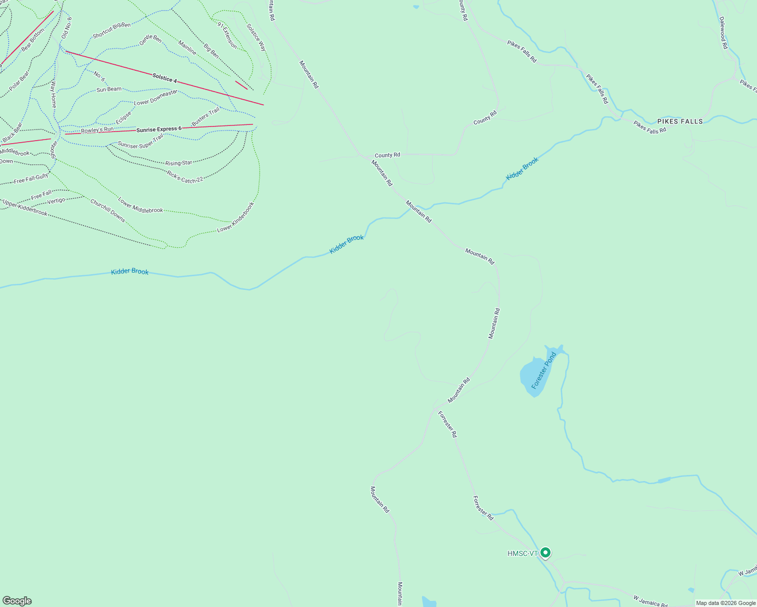 map of restaurants, bars, coffee shops, grocery stores, and more near 454 Mountain Road in Stratton