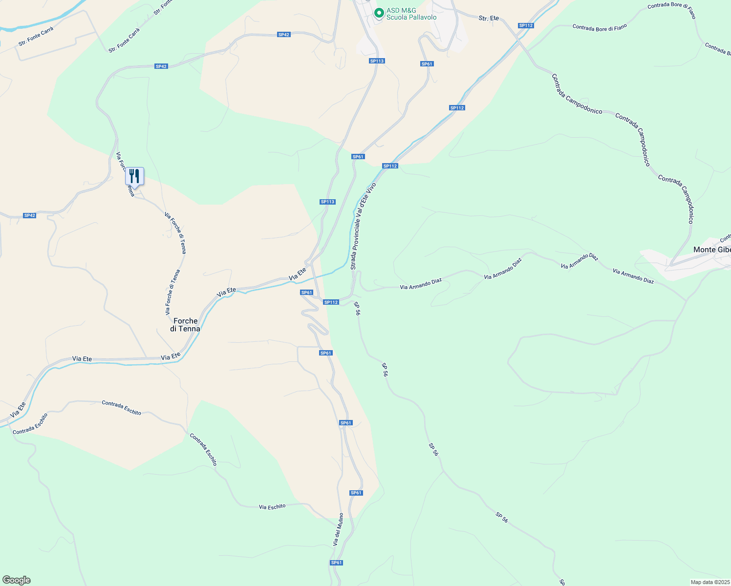 map of restaurants, bars, coffee shops, grocery stores, and more near in Province of Fermo