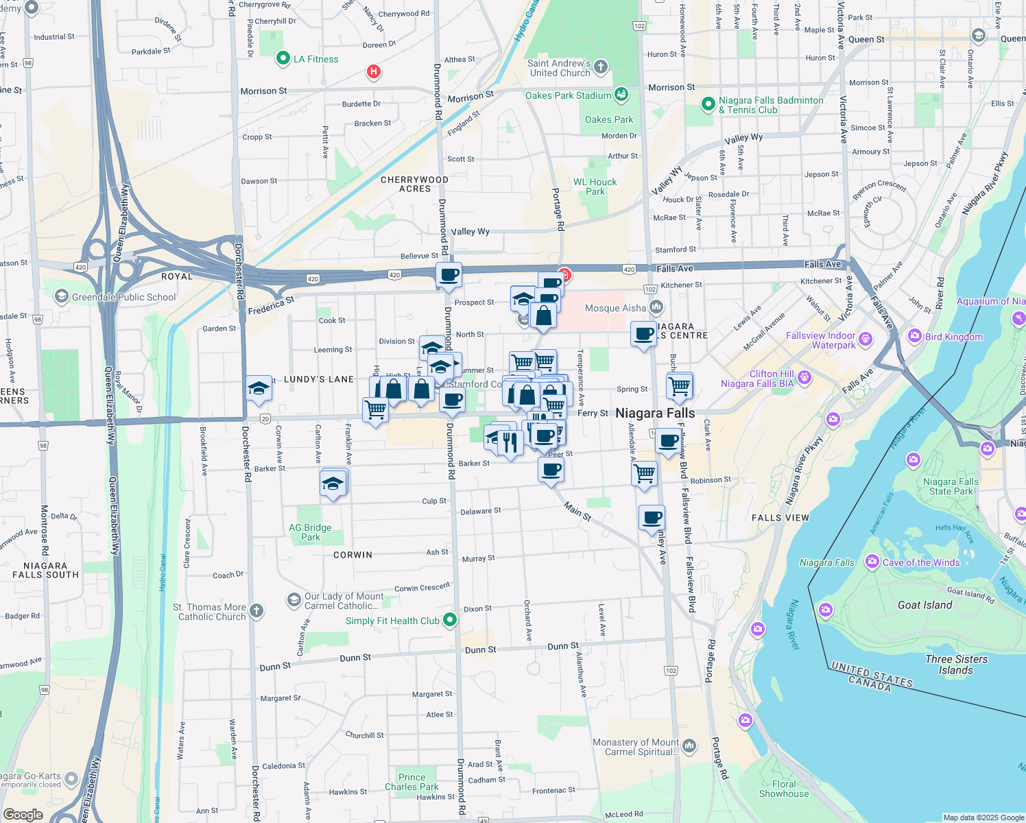 5997 Lundy's Lane, Niagara Falls ON Walk Score