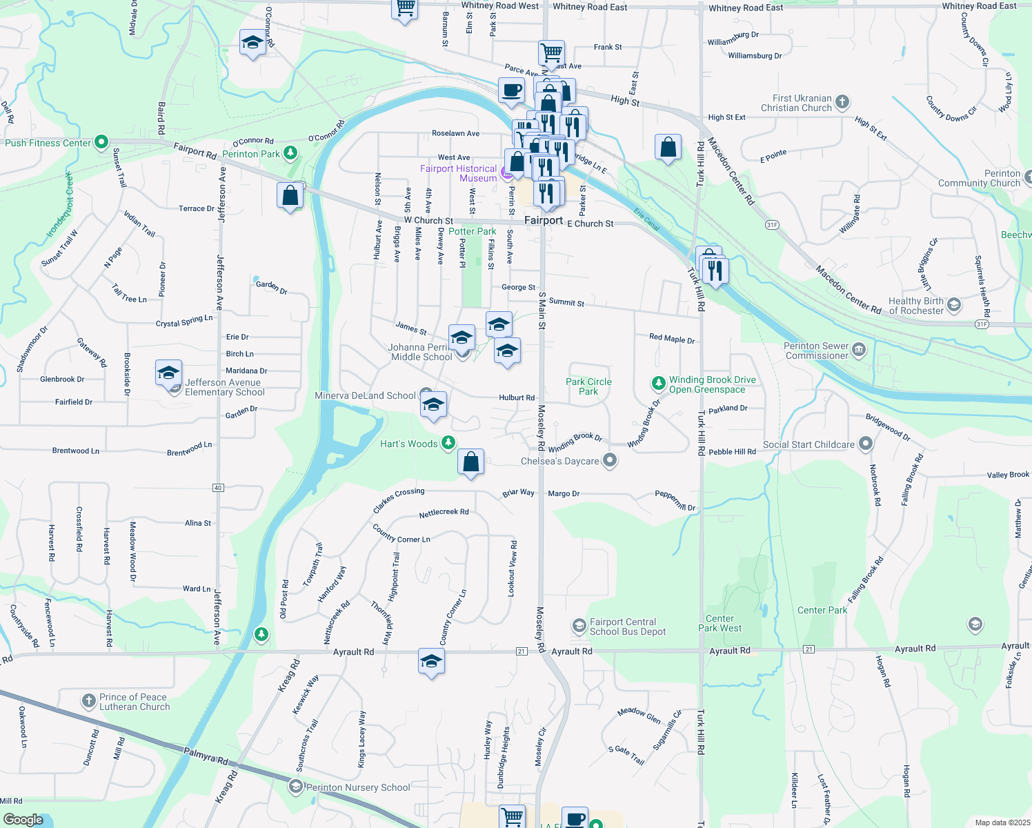 High Gate Trail, Fairport NY Walk Score