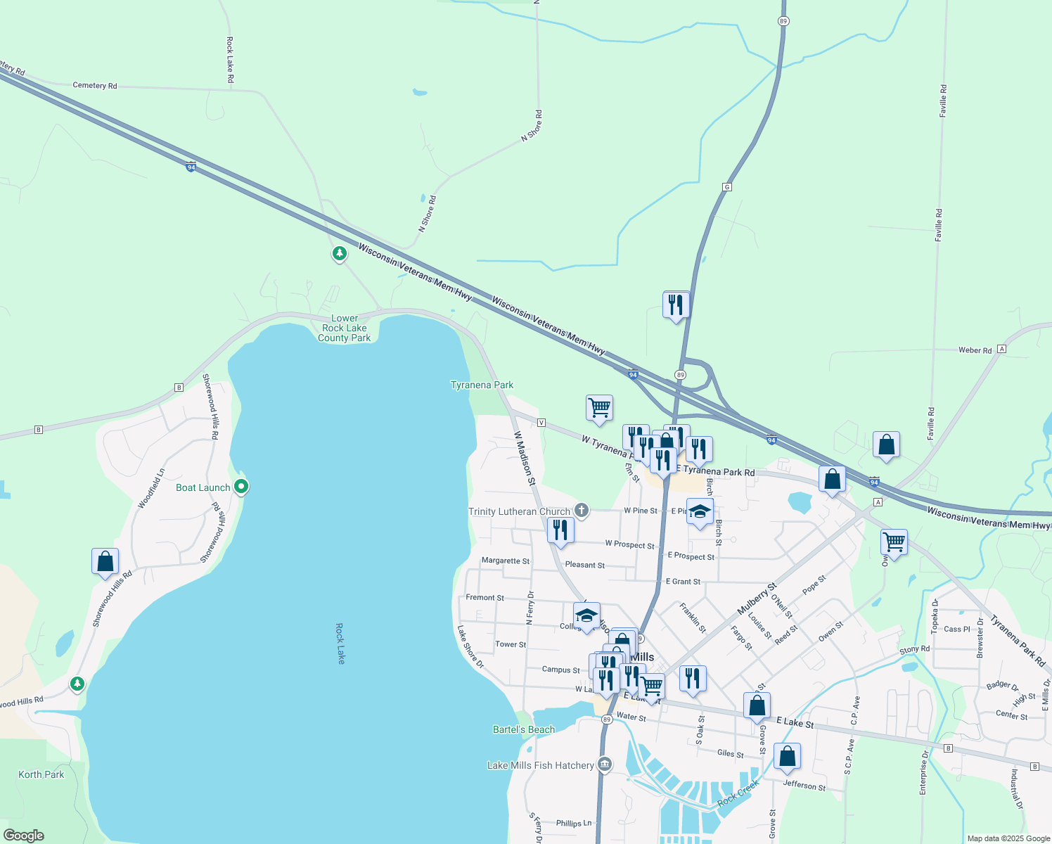 County Road V, Lake Mills WI Walk Score