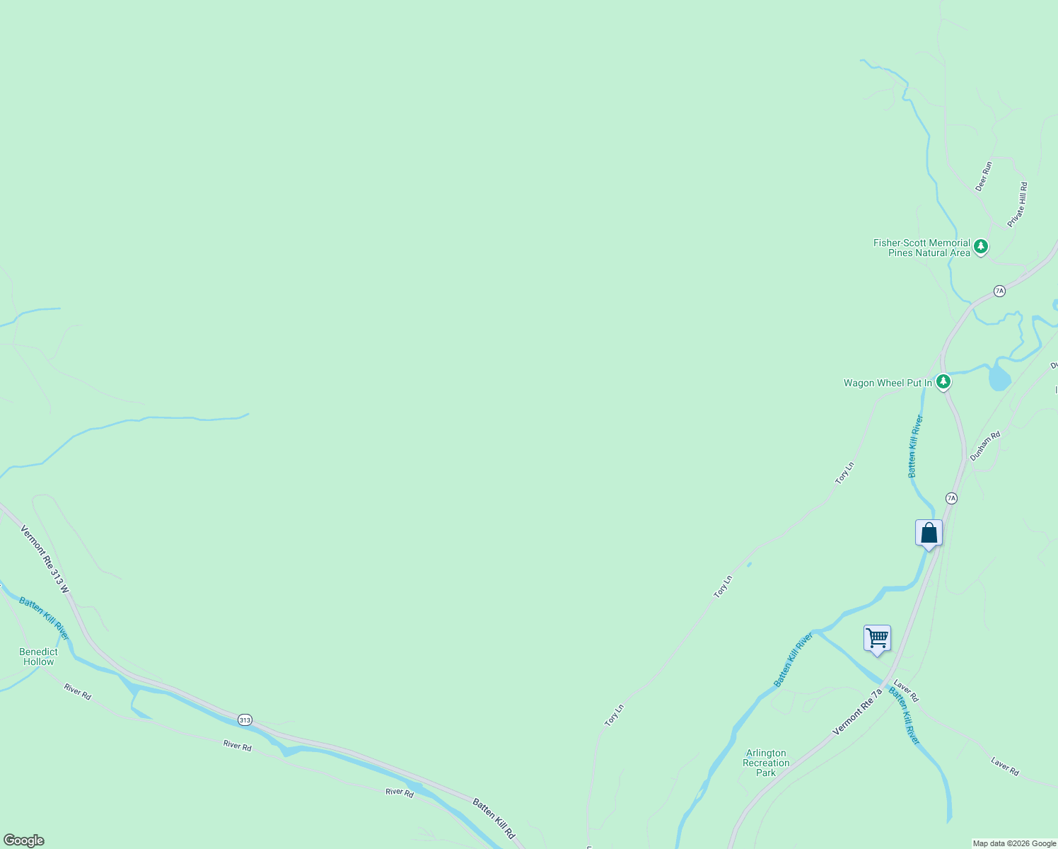 map of restaurants, bars, coffee shops, grocery stores, and more near Tory Lane in Arlington
