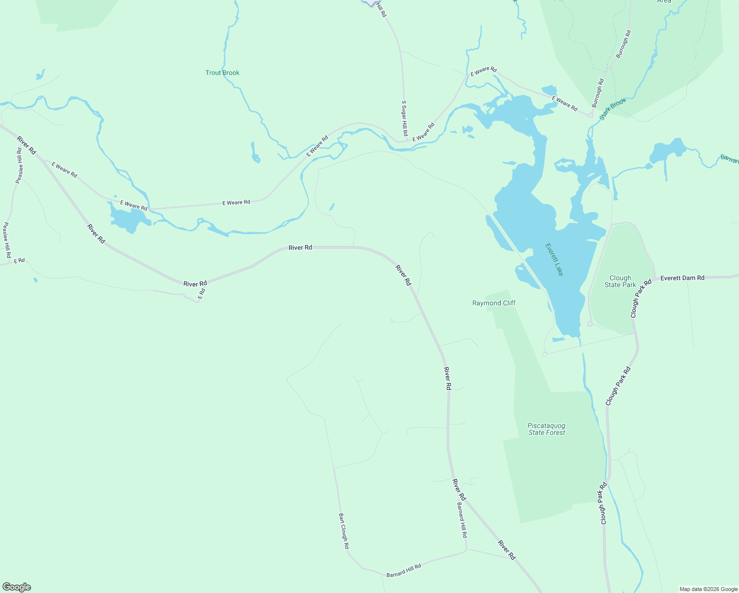 map of restaurants, bars, coffee shops, grocery stores, and more near 1049 River Road in Weare