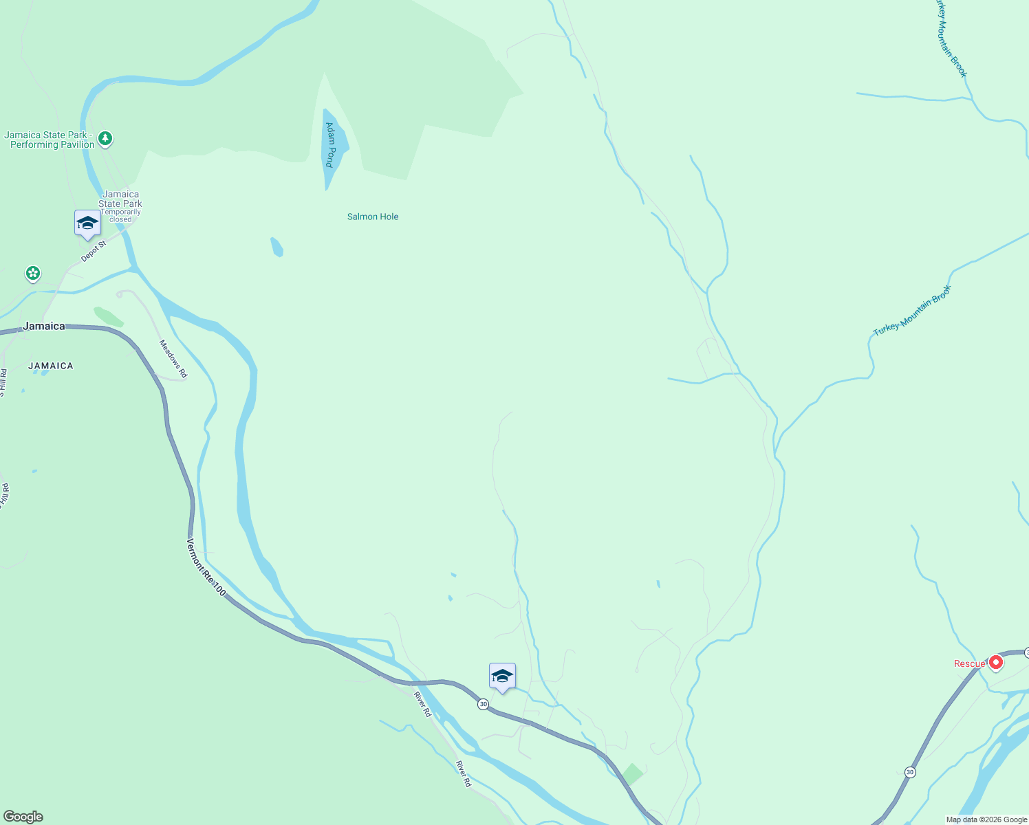 map of restaurants, bars, coffee shops, grocery stores, and more near 662 Howe Farm Road in Jamaica