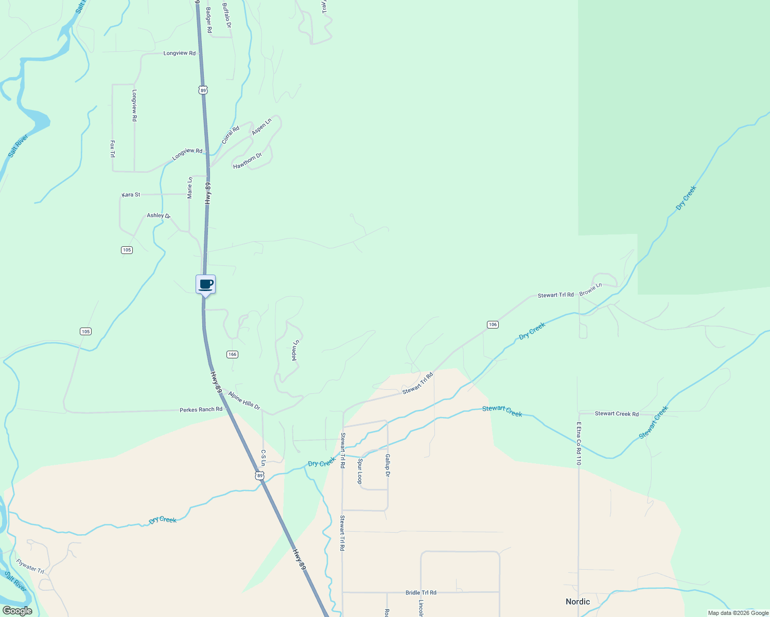 map of restaurants, bars, coffee shops, grocery stores, and more near in Nordic
