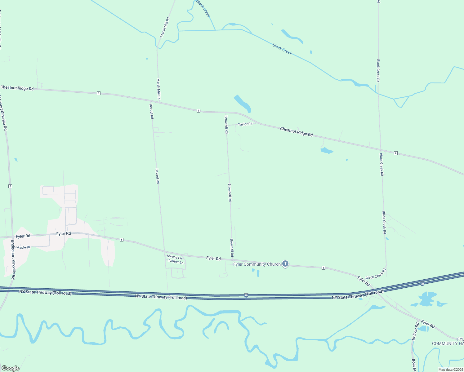 map of restaurants, bars, coffee shops, grocery stores, and more near 7856 Brownell Rd in Kirkville