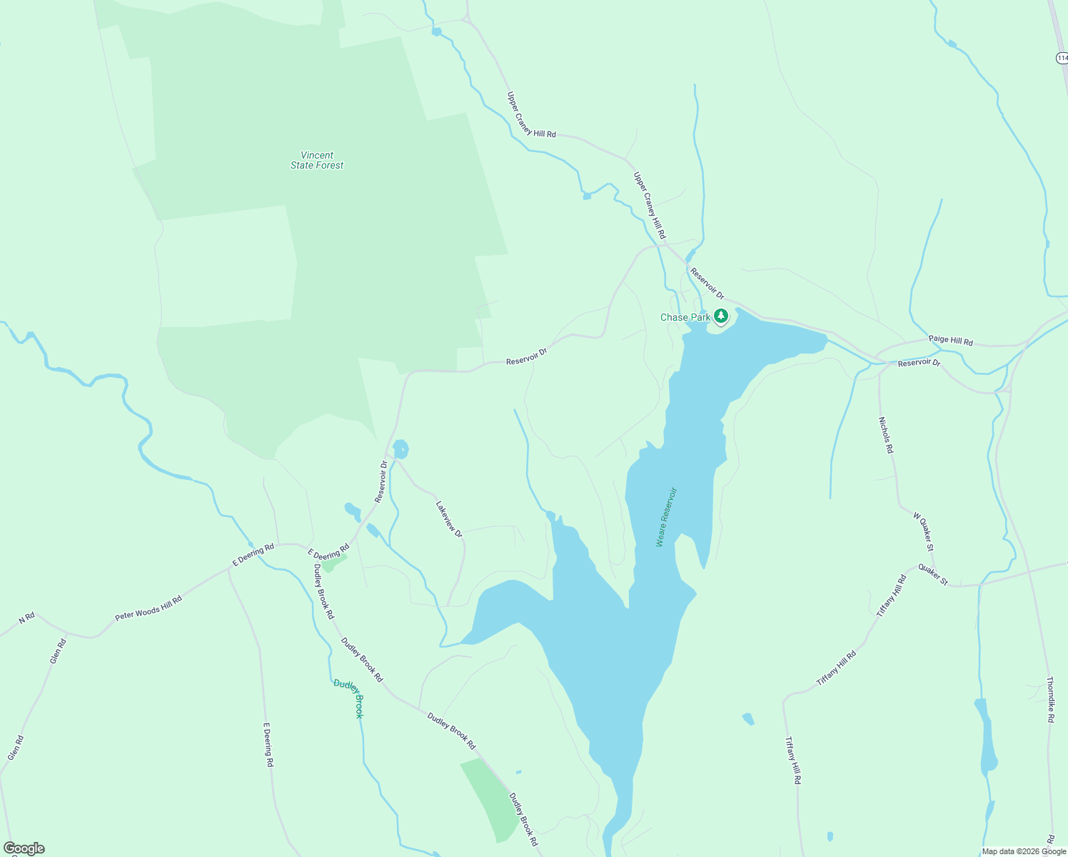 map of restaurants, bars, coffee shops, grocery stores, and more near 90 Russell Drive in Weare