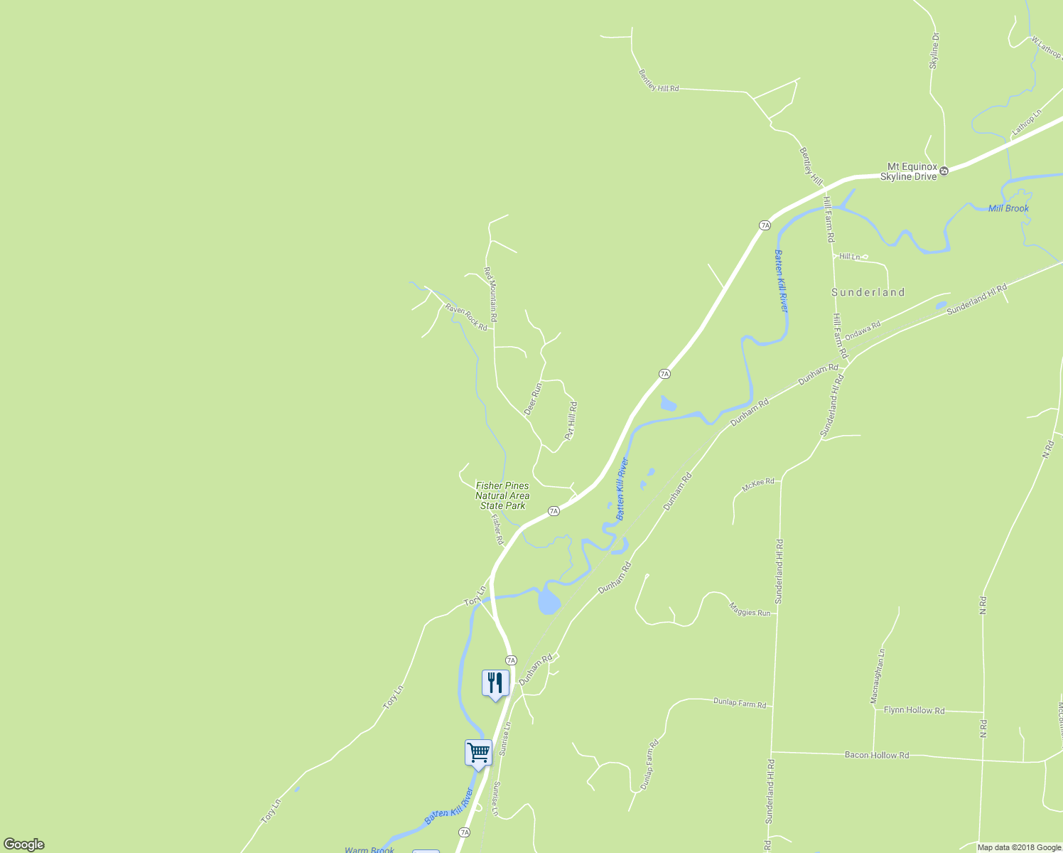 map of restaurants, bars, coffee shops, grocery stores, and more near 291 Red Mountain Road in Arlington