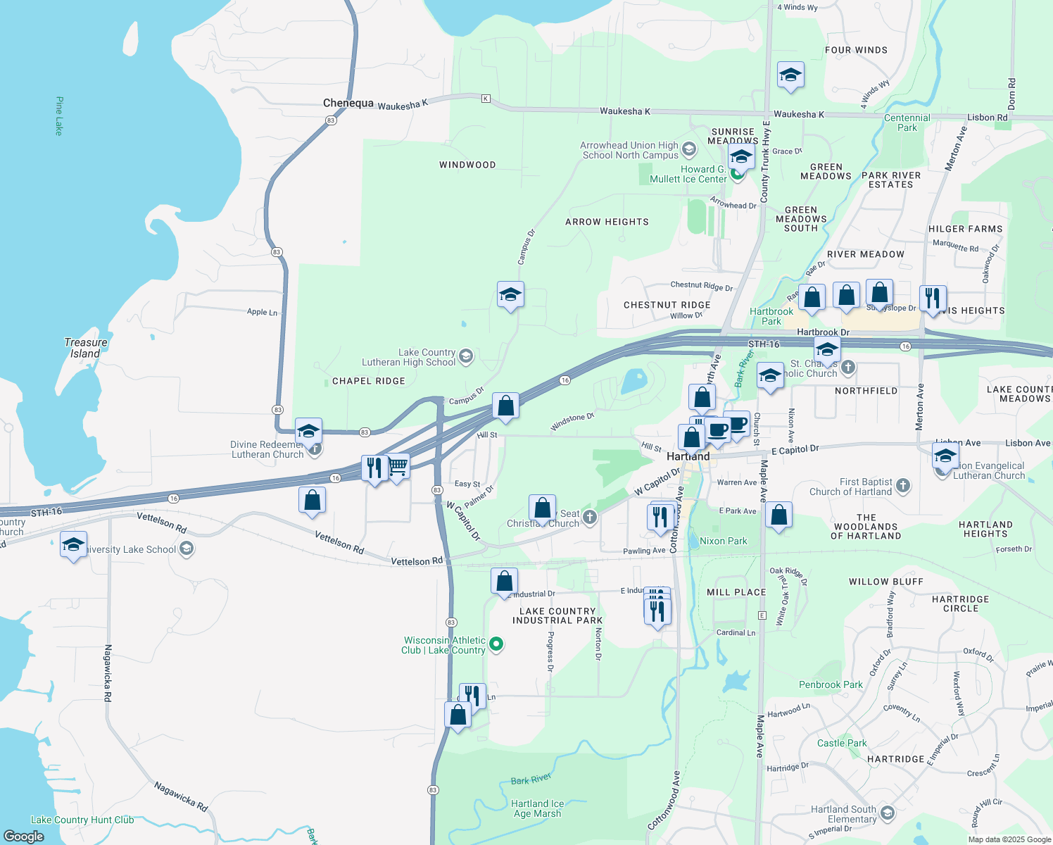 664 Hill Street, Hartland WI Walk Score