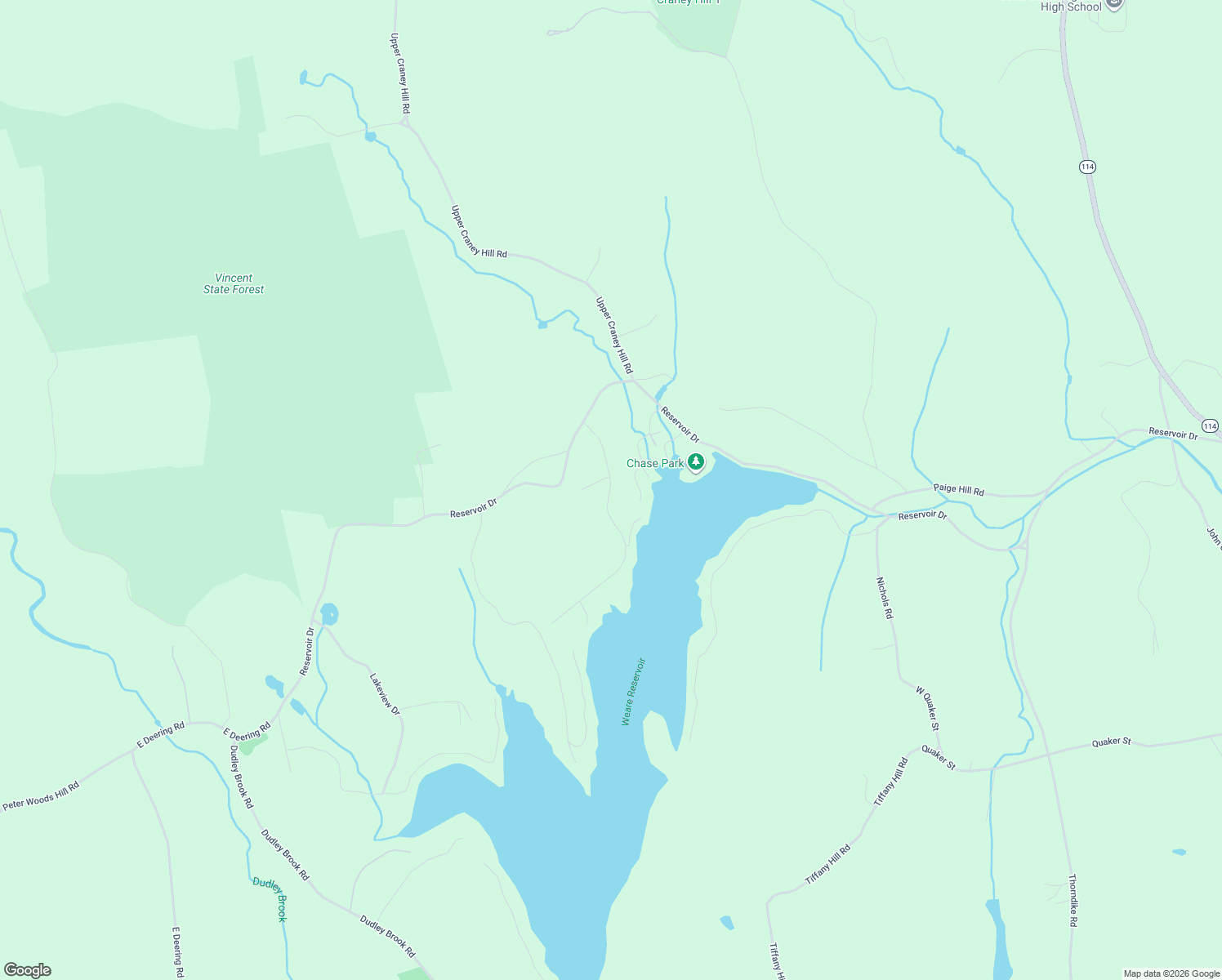 map of restaurants, bars, coffee shops, grocery stores, and more near 62 Collins Landing Road in Weare