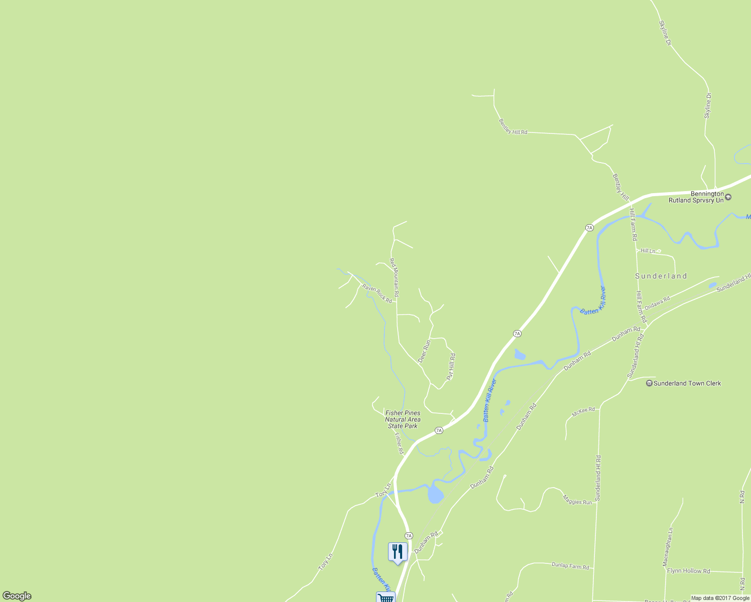 map of restaurants, bars, coffee shops, grocery stores, and more near 151 Raven Rock Road in Arlington