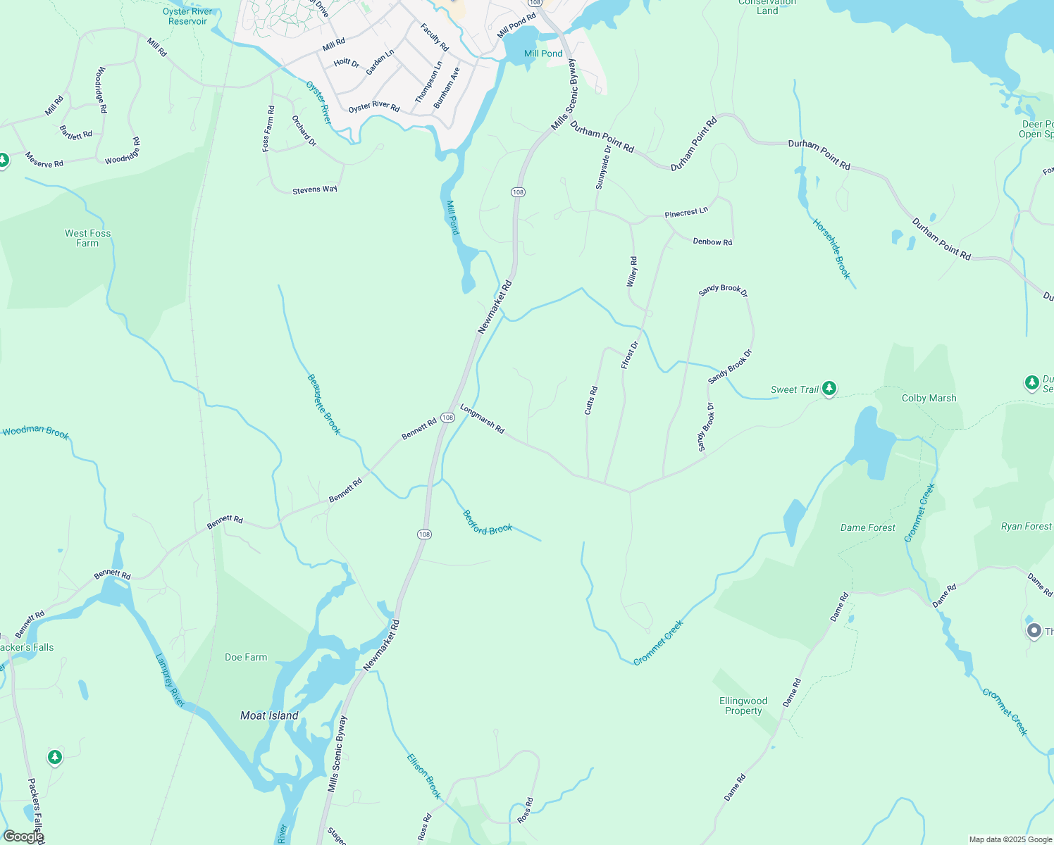 map of restaurants, bars, coffee shops, grocery stores, and more near 27 Timberbrook Lane in Durham