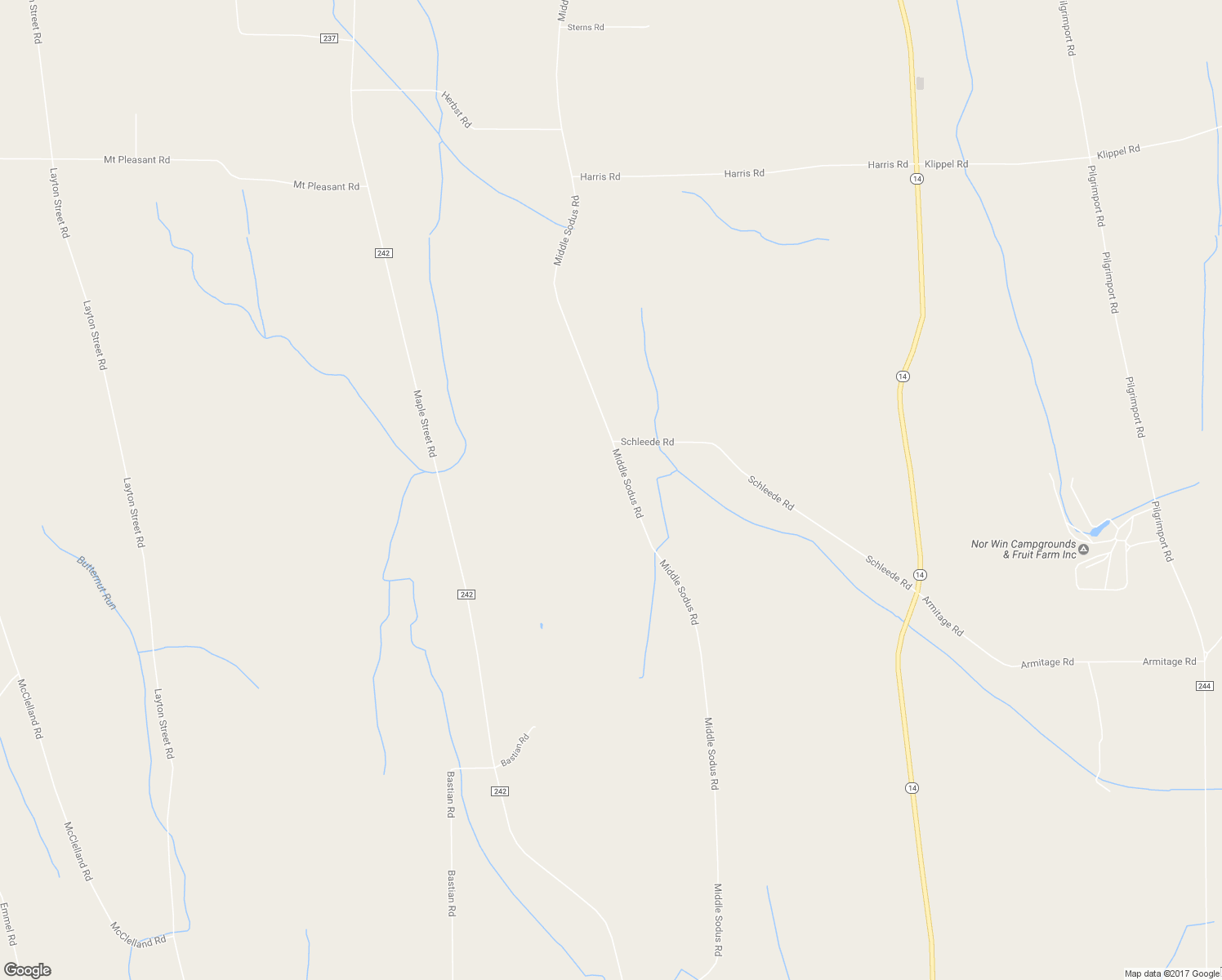 map of restaurants, bars, coffee shops, grocery stores, and more near 3009 Middle Sodus Road in Lyons