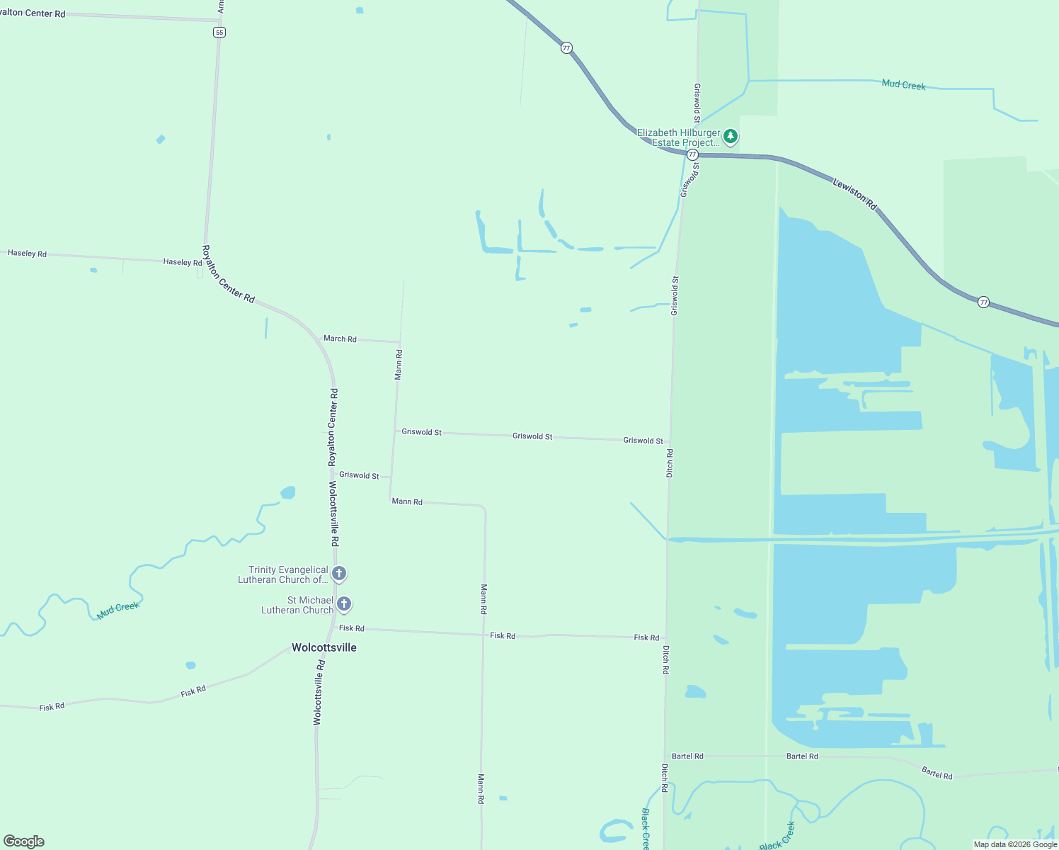 map of restaurants, bars, coffee shops, grocery stores, and more near 9509 Griswold Street in Akron