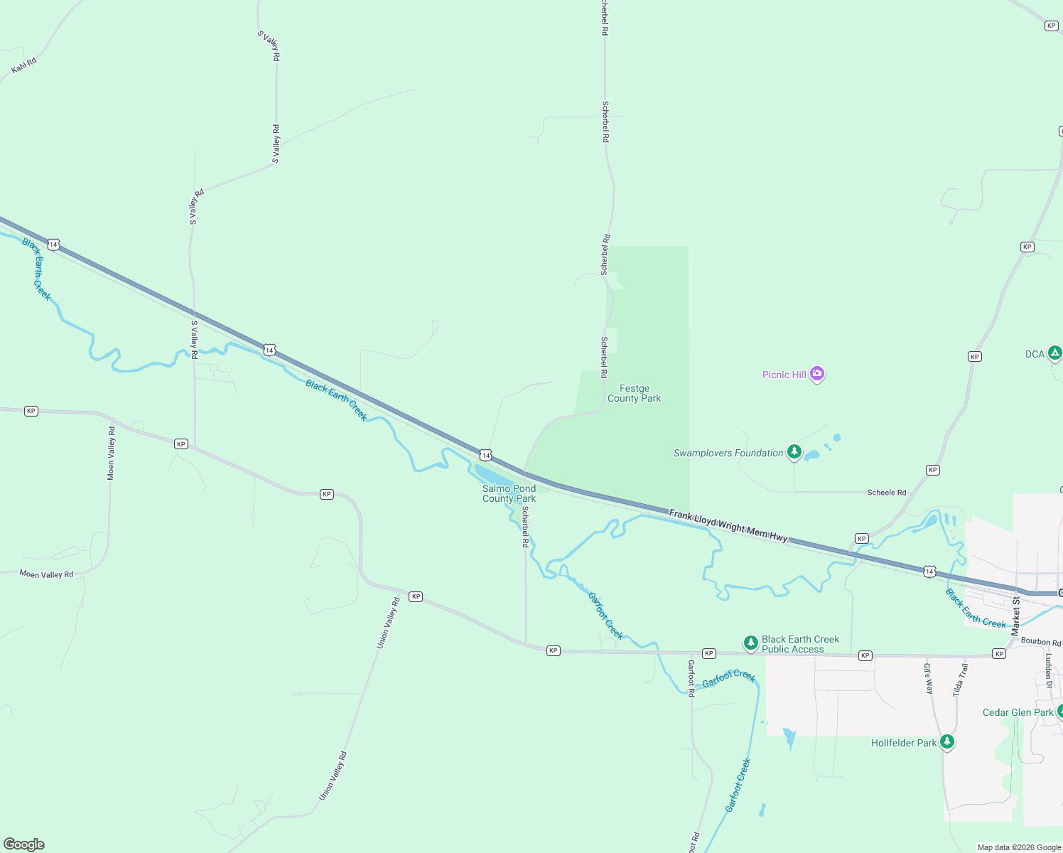map of restaurants, bars, coffee shops, grocery stores, and more near 4865 Scherbel Rd in Black Earth
