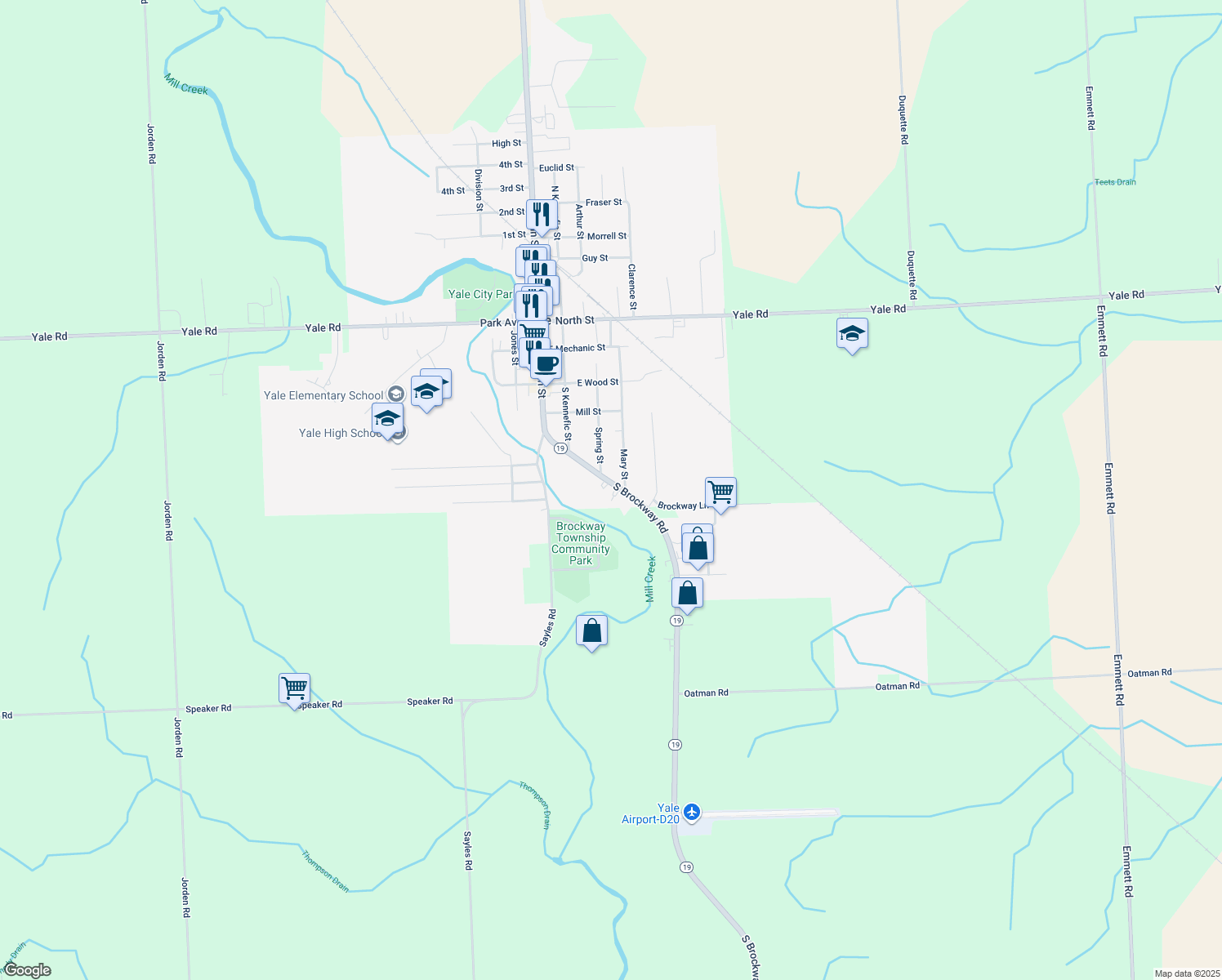 209 Brockway Road, Yale MI Walk Score