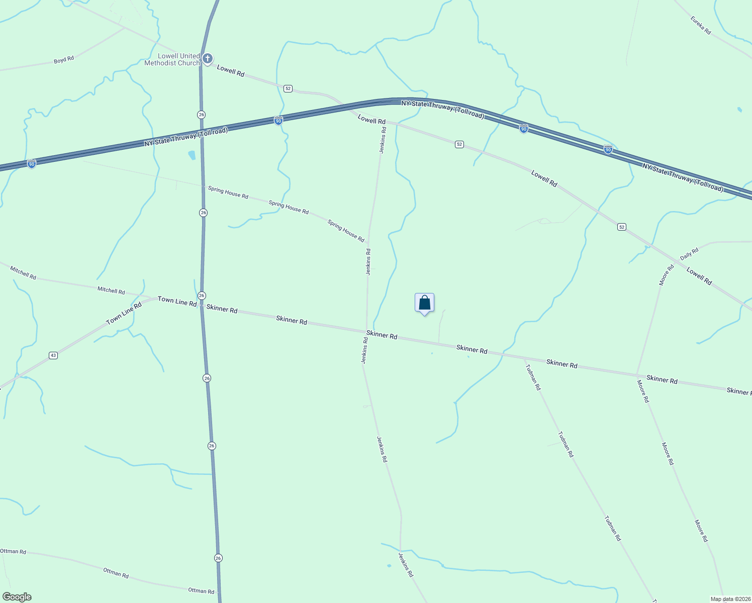 map of restaurants, bars, coffee shops, grocery stores, and more near 5392 Jenkins Rd in Rome