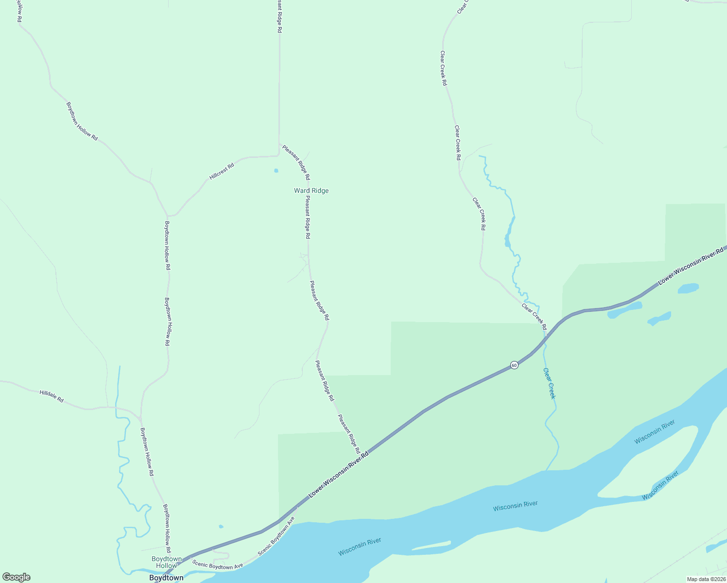 map of restaurants, bars, coffee shops, grocery stores, and more near 30504 Pleasant Ridge Road in Wauzeka