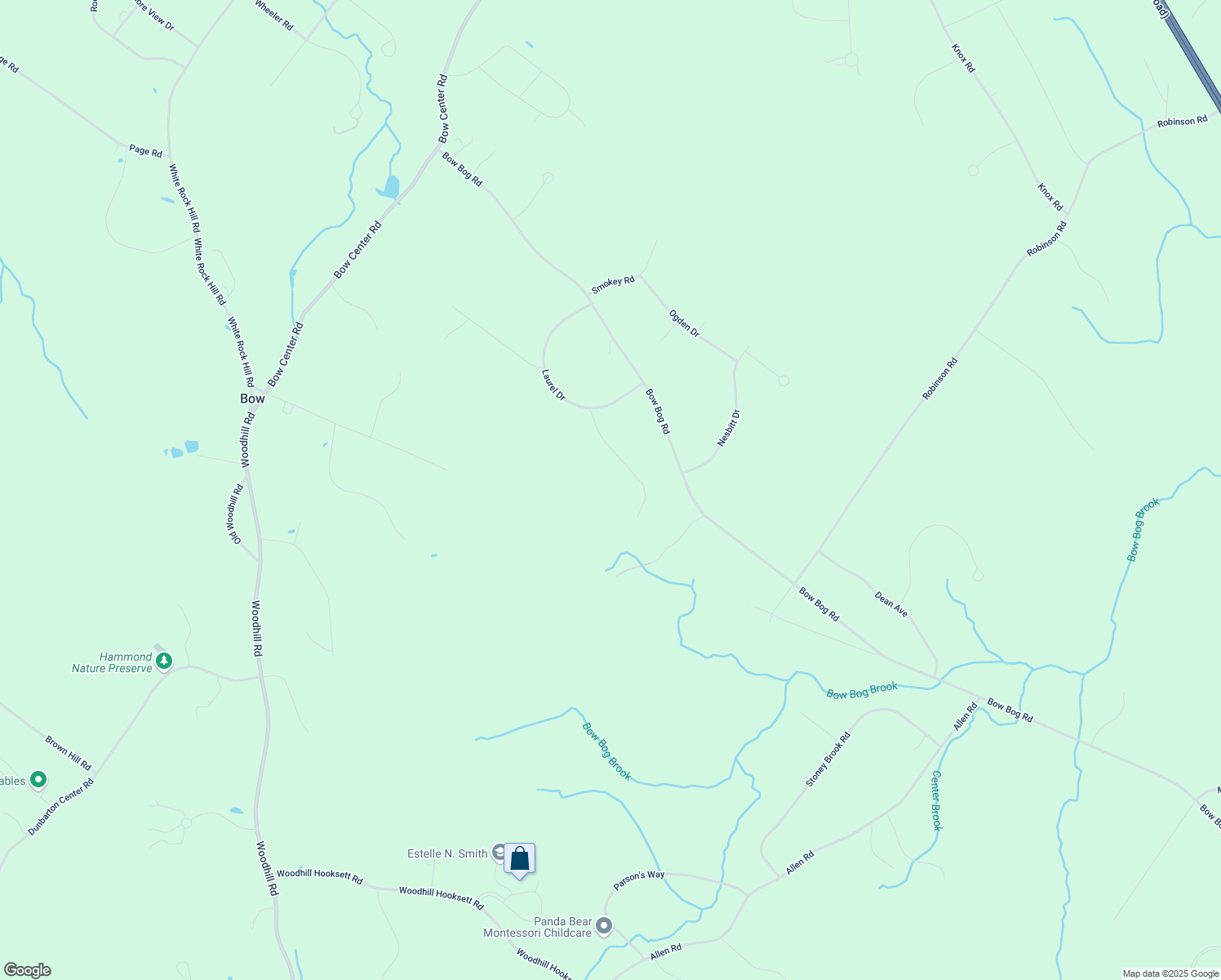map of restaurants, bars, coffee shops, grocery stores, and more near 10 Sharon Drive in Bow