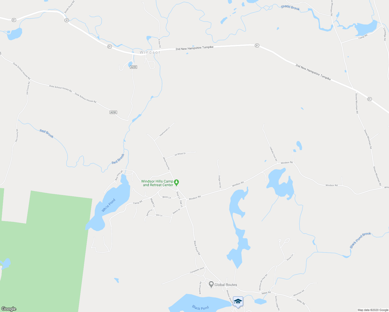 map of restaurants, bars, coffee shops, grocery stores, and more near 62 All Wheel Drive in Windsor