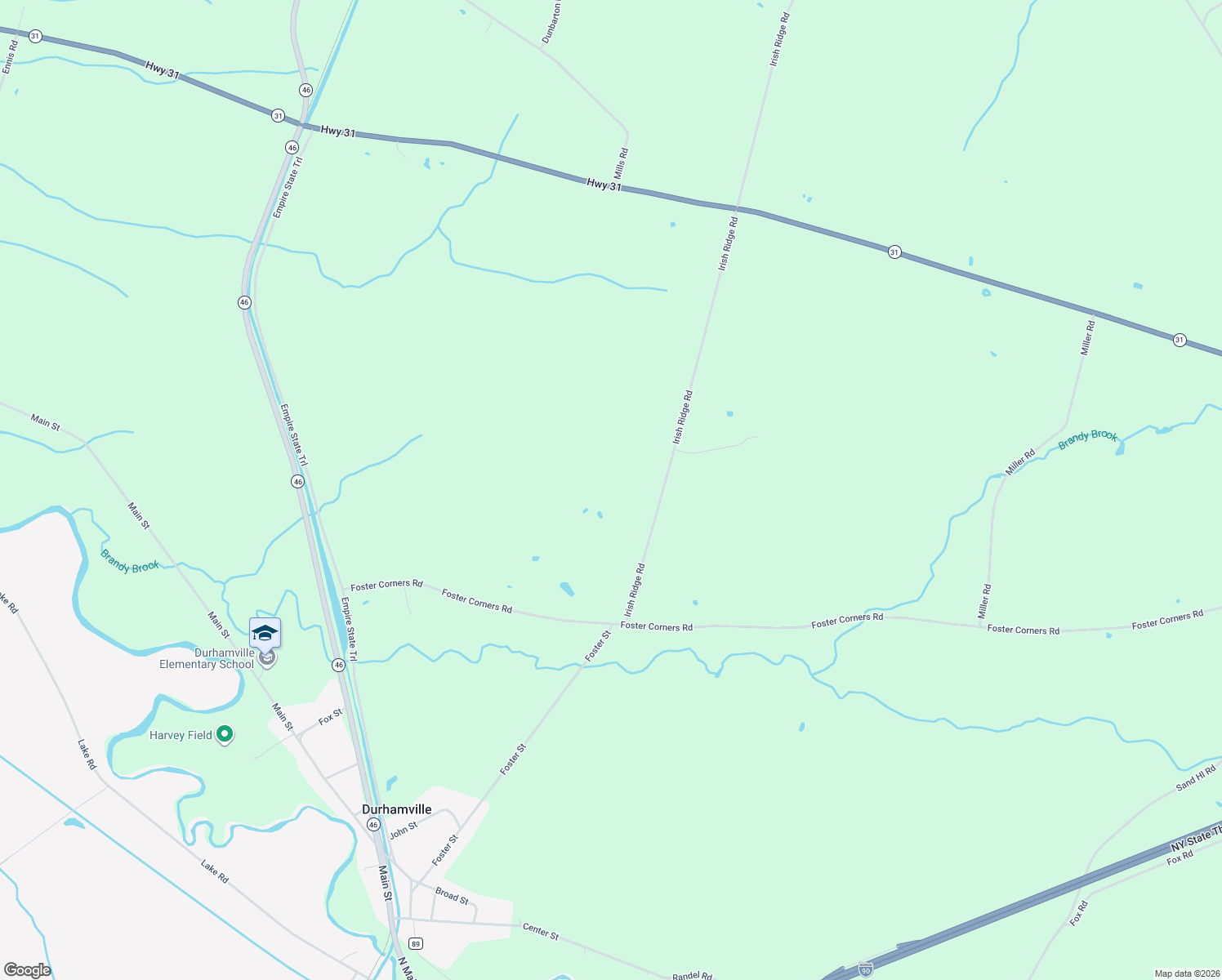 map of restaurants, bars, coffee shops, grocery stores, and more near 5611 Irish Ridge Road in Durhamville