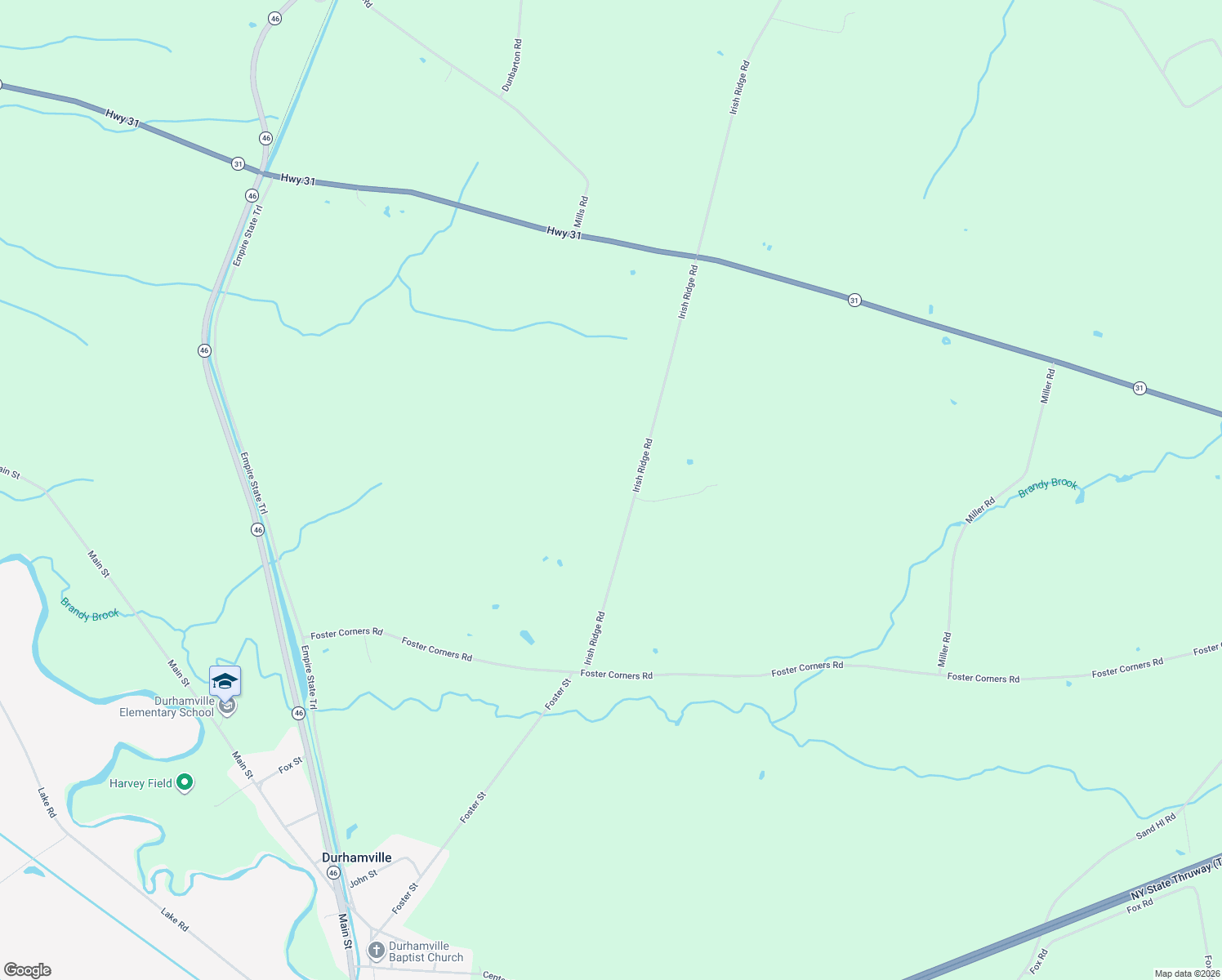 map of restaurants, bars, coffee shops, grocery stores, and more near 5645 Irish Ridge Road in Durhamville
