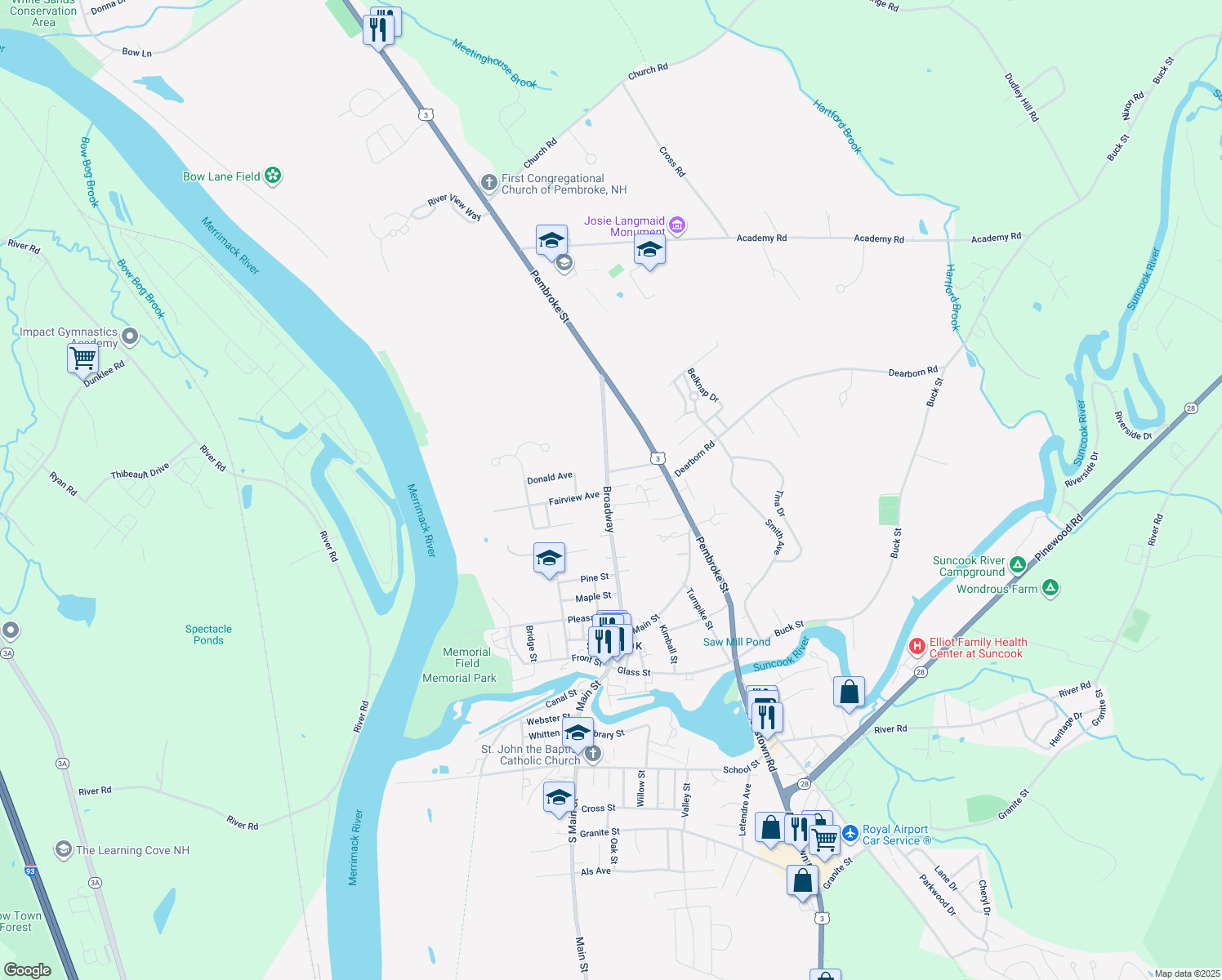 444 Sixth Range Road, Pembroke NH Walk Score