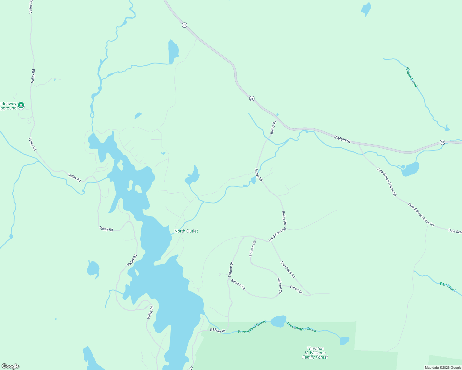 map of restaurants, bars, coffee shops, grocery stores, and more near Woodpecker Road in Washington