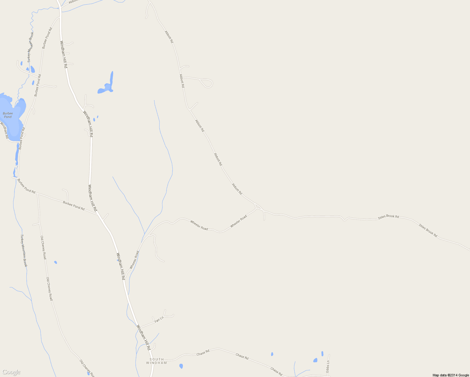 map of restaurants, bars, coffee shops, grocery stores, and more near 2148 Abbott Rd in Windham