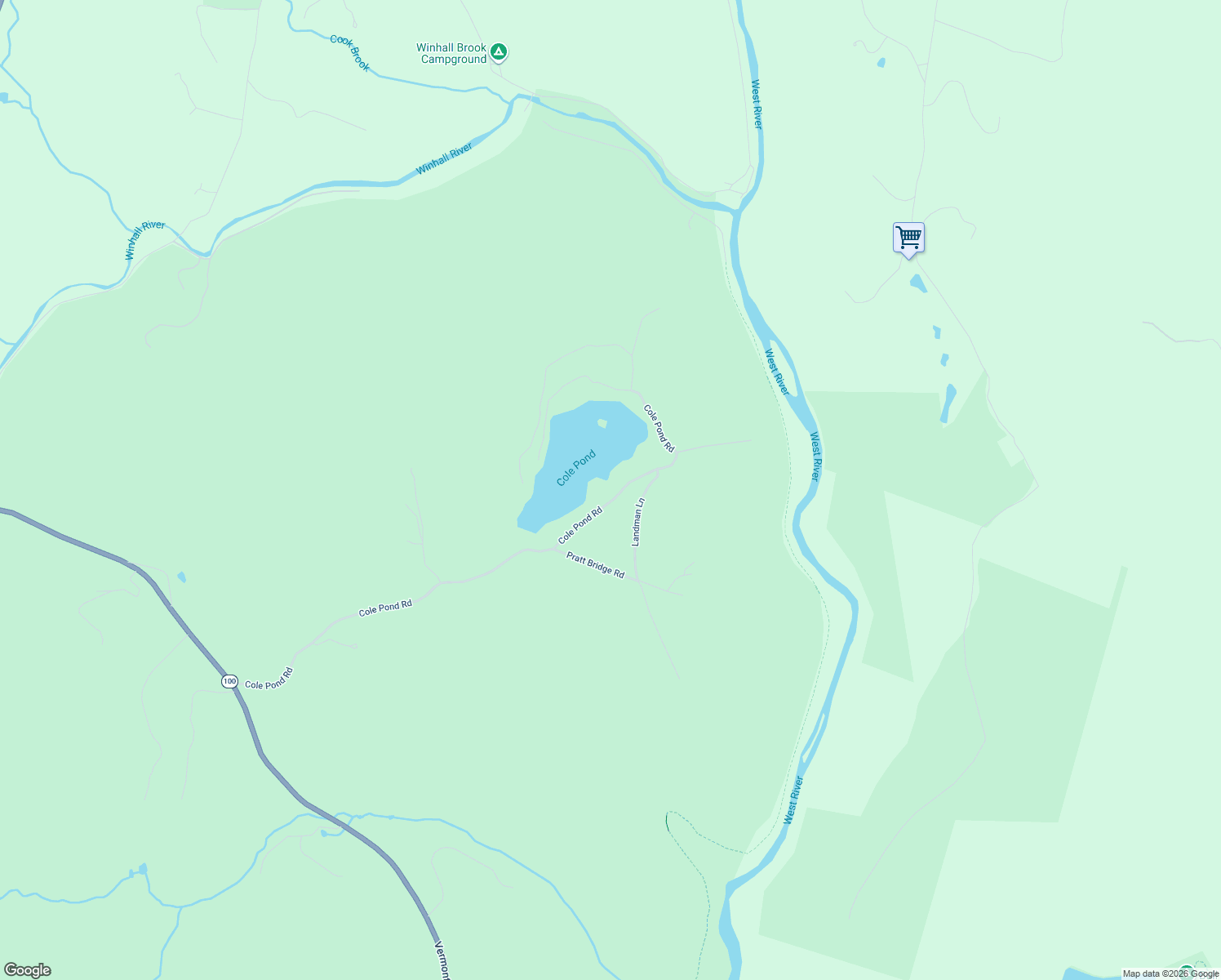 map of restaurants, bars, coffee shops, grocery stores, and more near 1257 Cole Pond Road in Jamaica