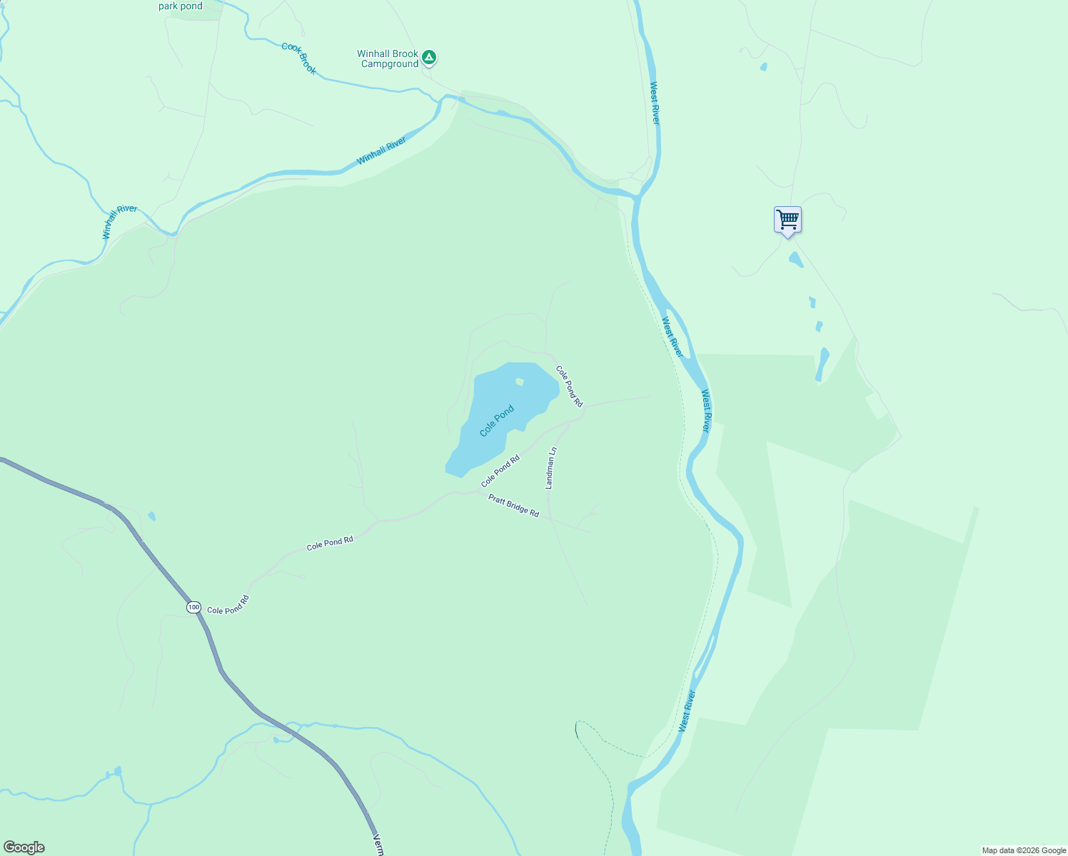 map of restaurants, bars, coffee shops, grocery stores, and more near 1257 Cole Pond Road in Jamaica