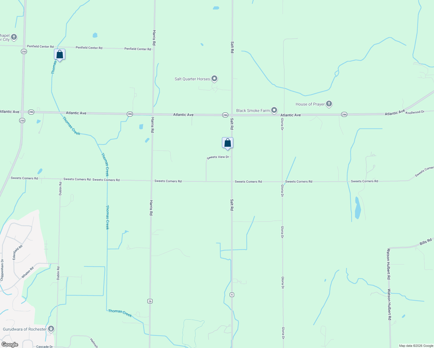 map of restaurants, bars, coffee shops, grocery stores, and more near 1580 Sweets Corners Rd in Fairport